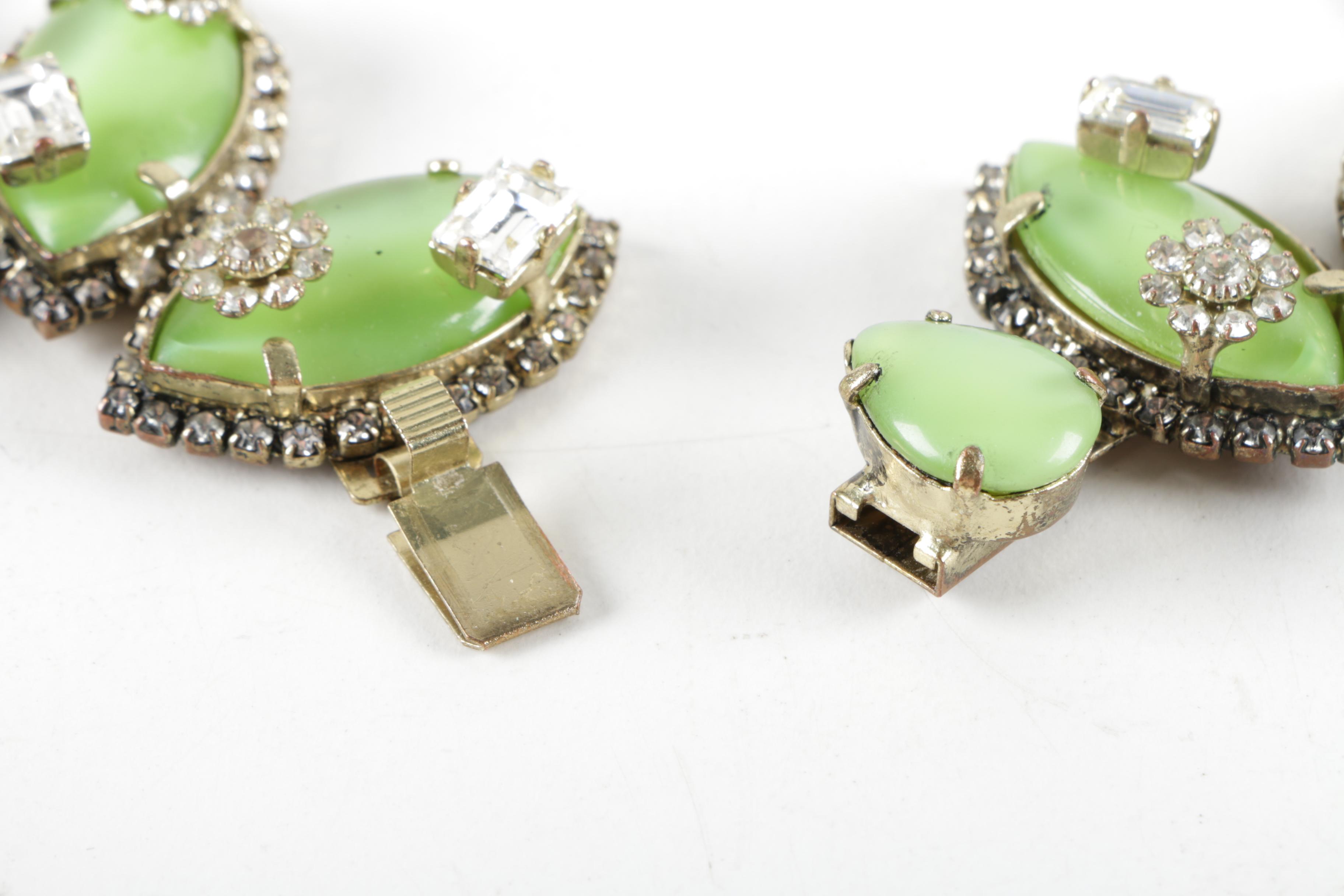 Rodrigo Otazu Green Floral Marquise Necklace