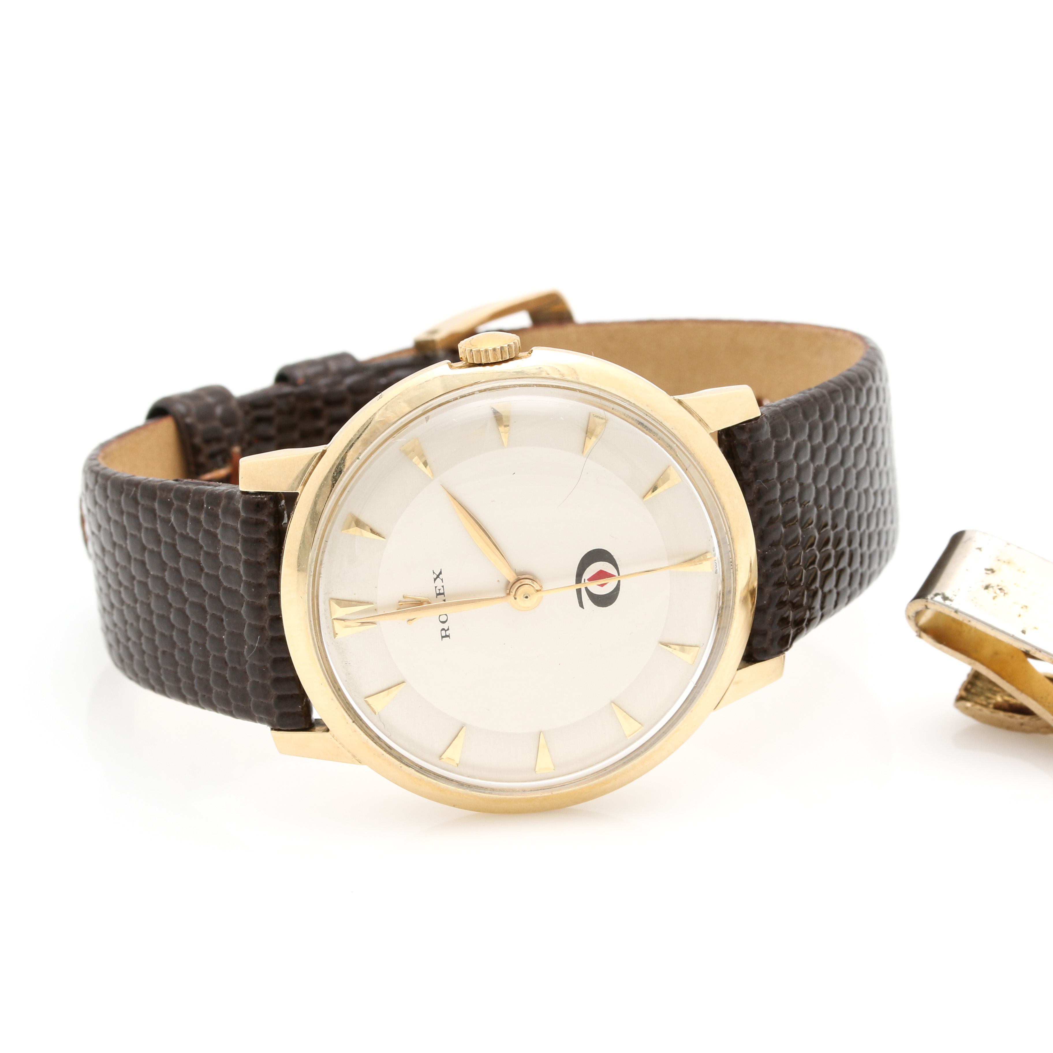 Rolex 14K Yellow Gold Watch and Tie Clip from Diamond Akali Co.