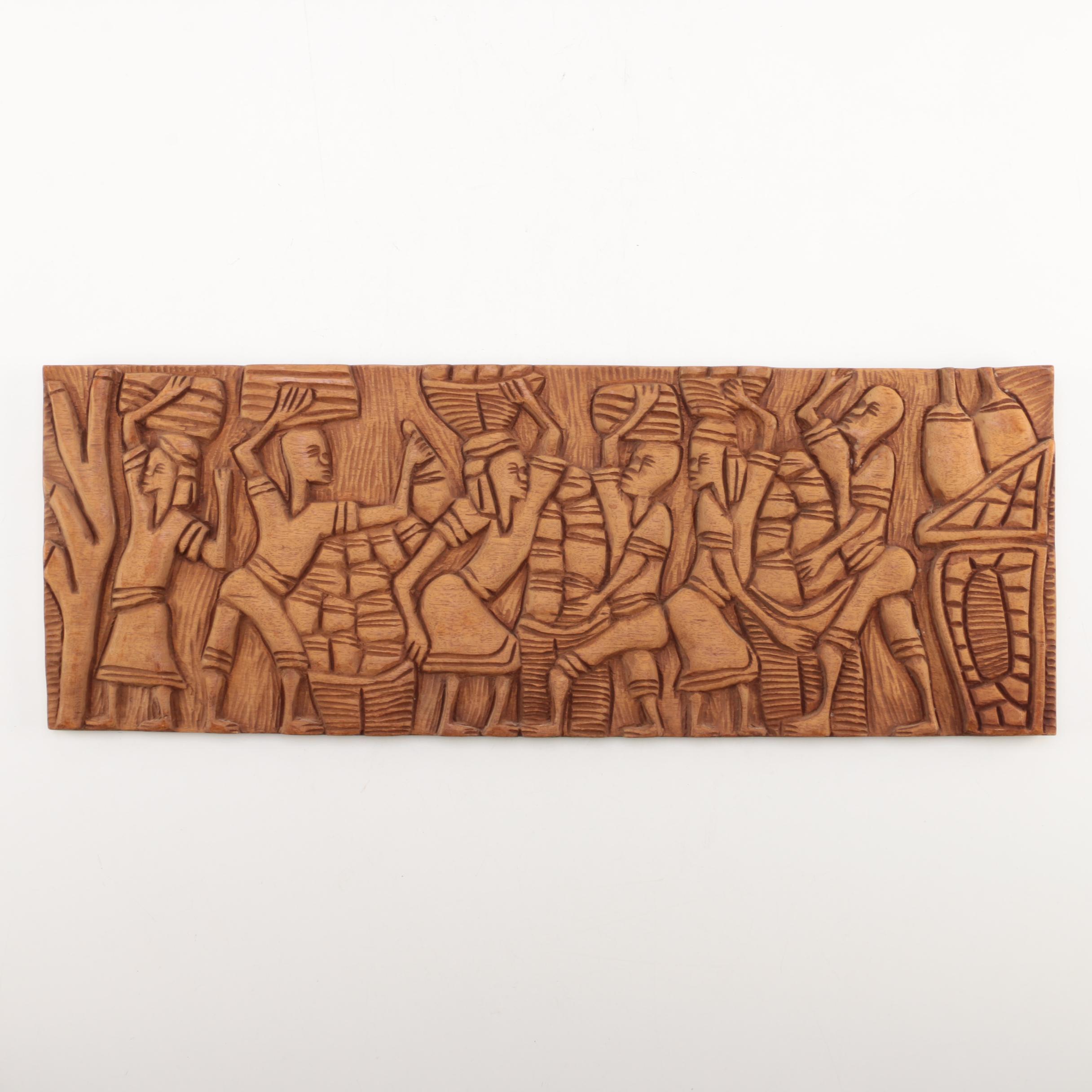 Carved Wooden Panel