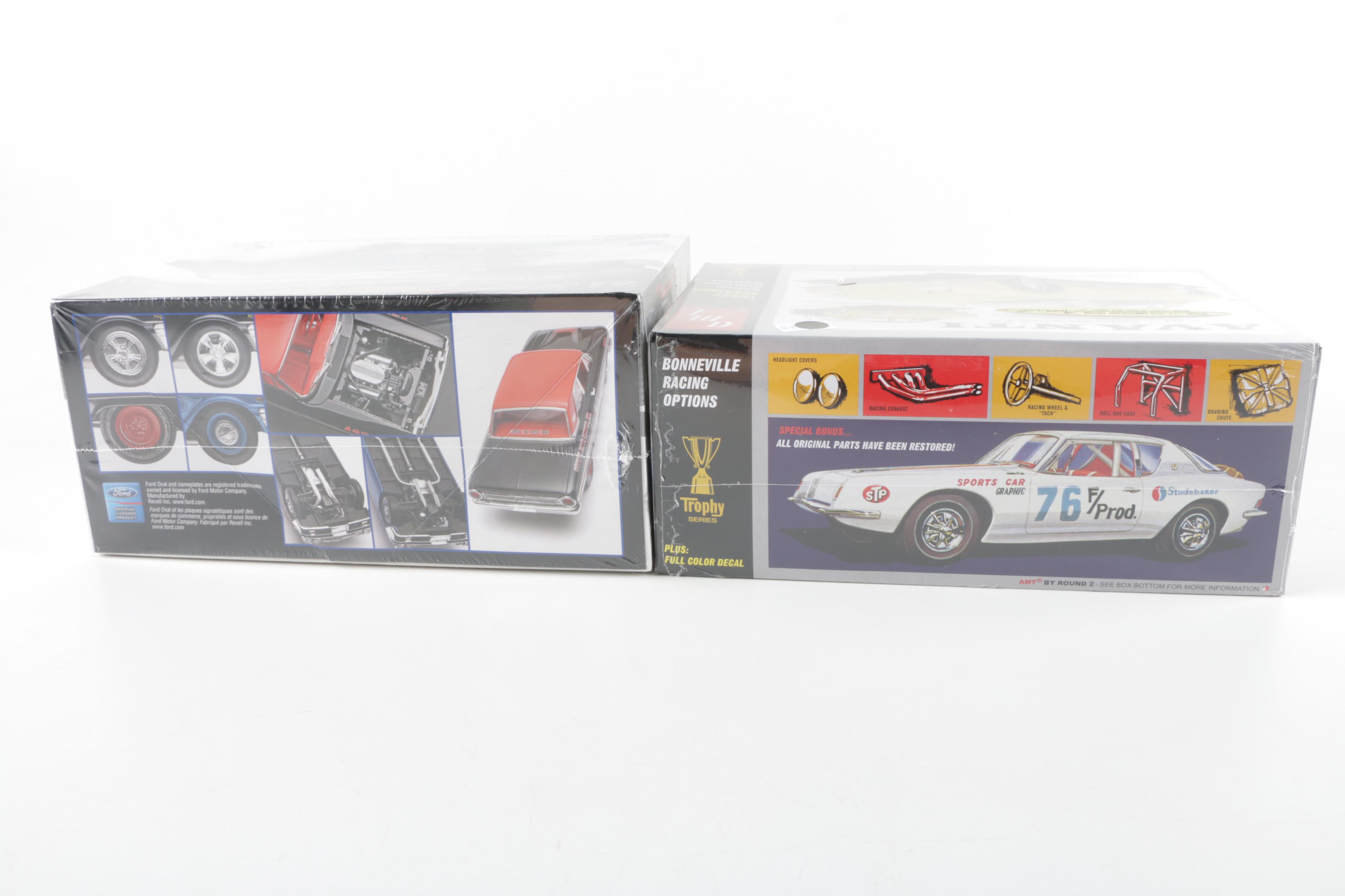 Collection of Revell & AMT 1960s Model Car Kits