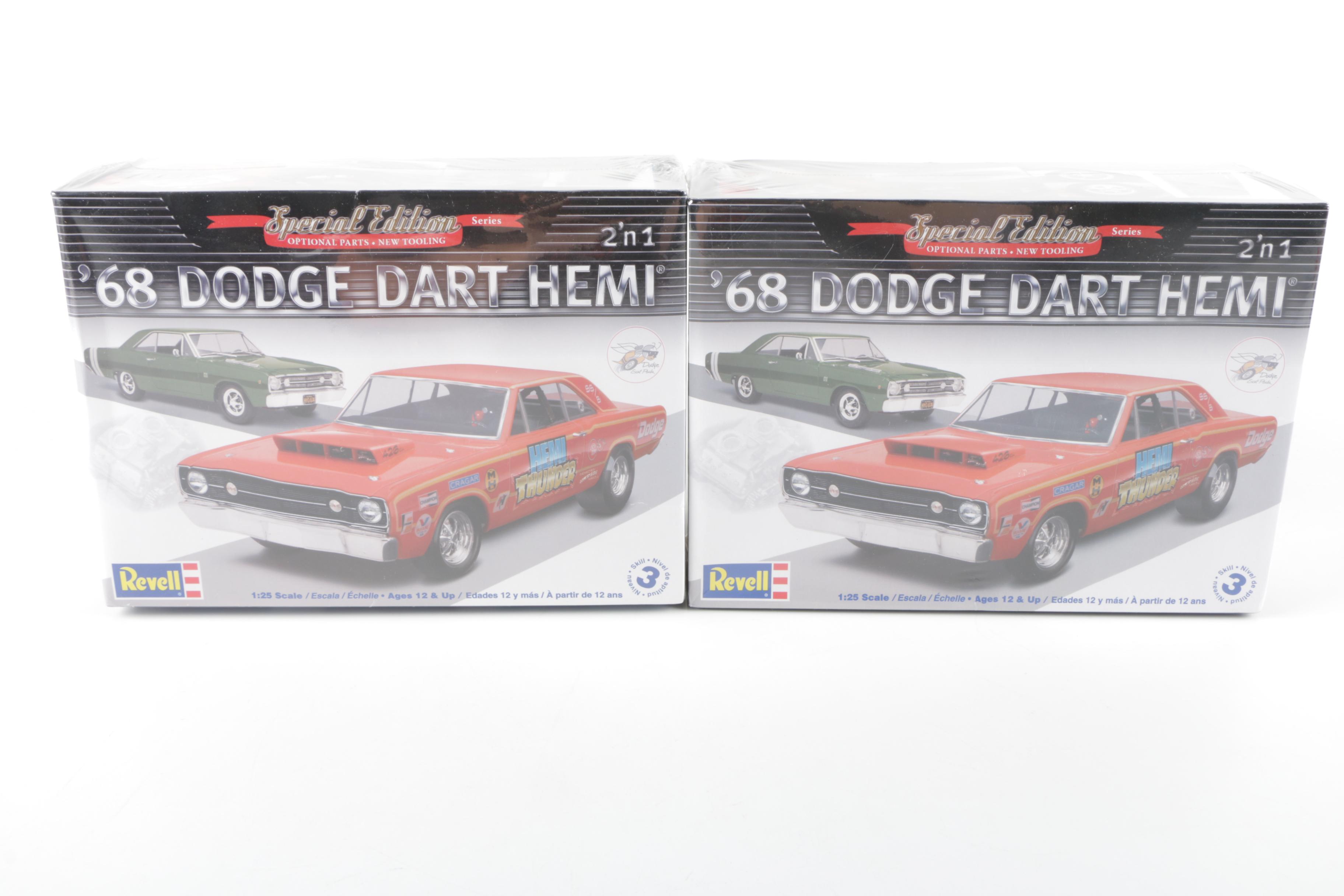 Collection of Revell & AMT 1960s Model Car Kits