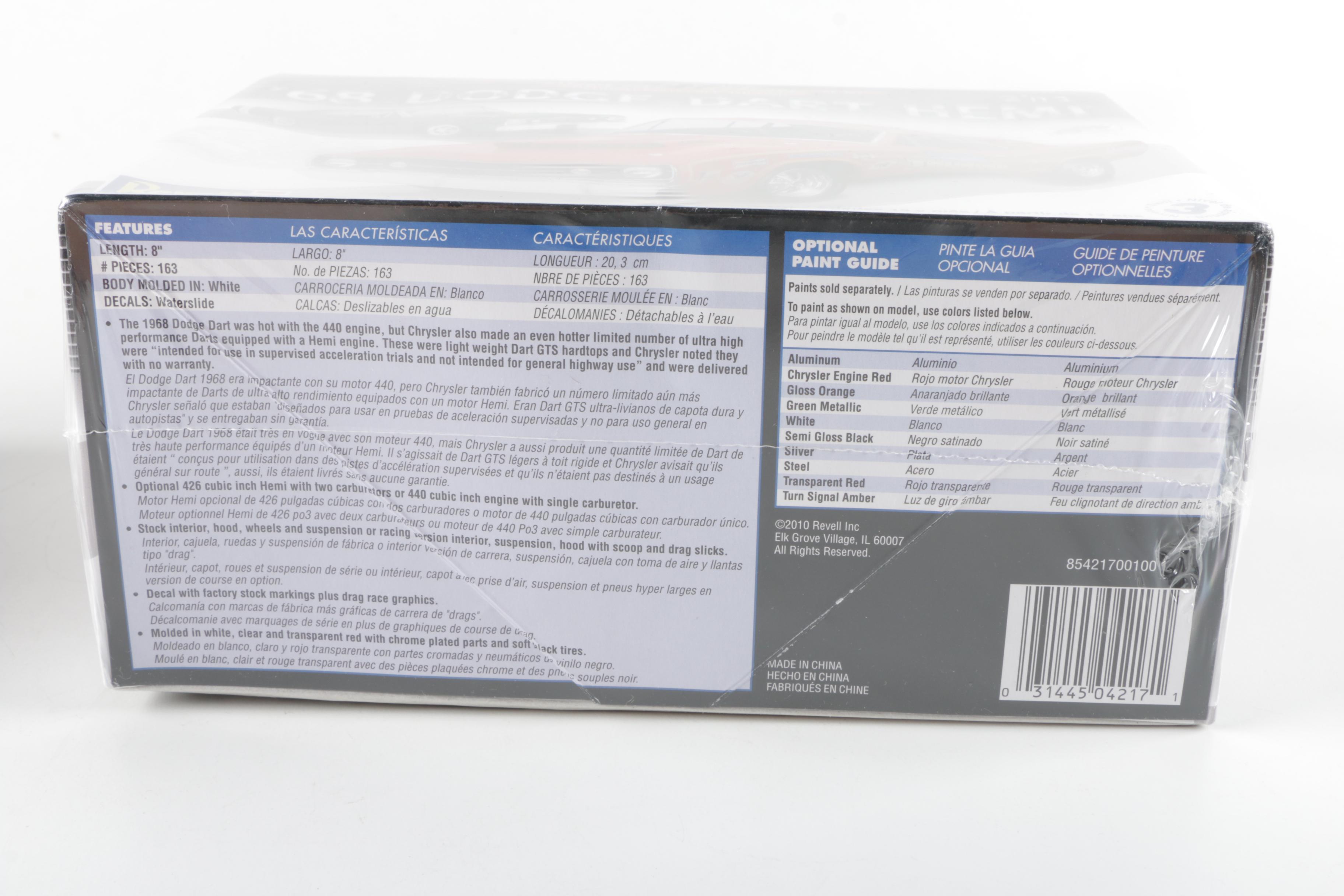 Collection of Revell & AMT 1960s Model Car Kits