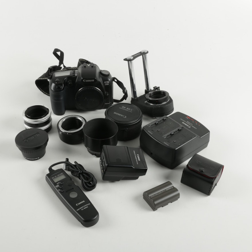 Canon EOS D60 Digital SLR Camera and Accessories