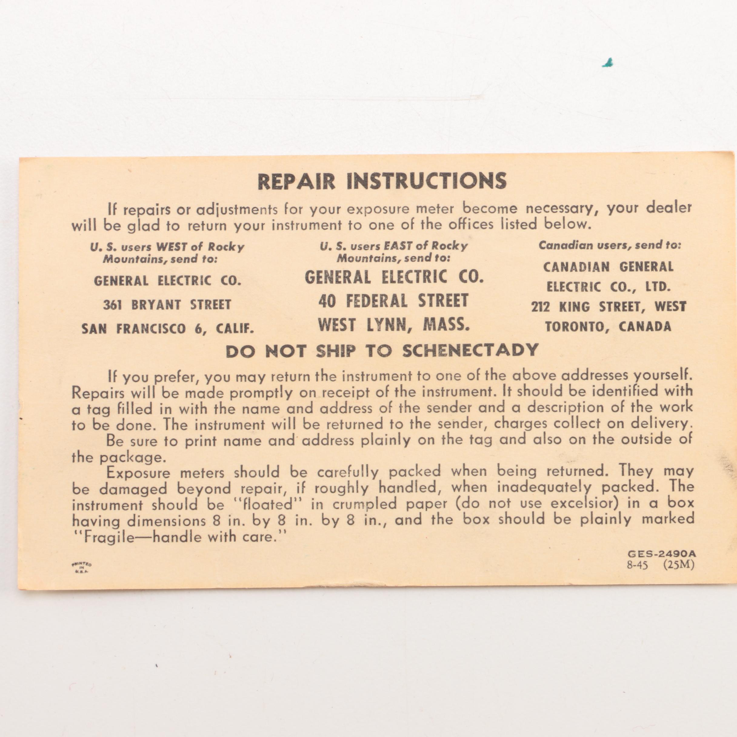 Vintage Photographic Equipment Including a 135mm Wollensak Camera