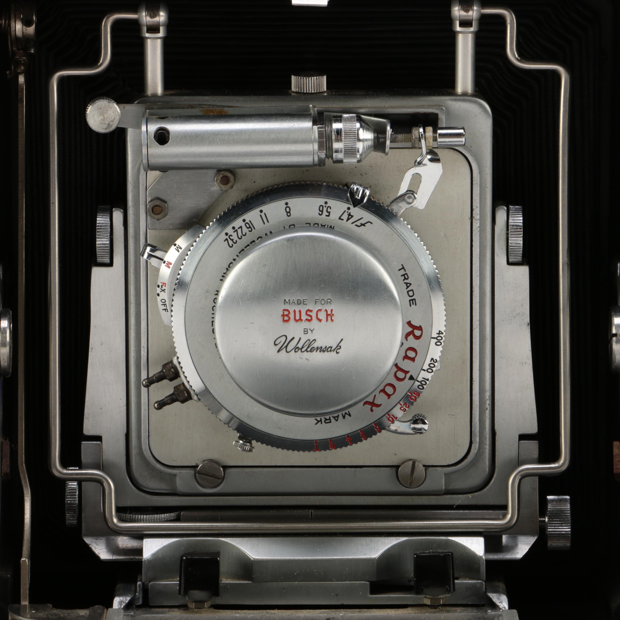 Vintage Photographic Equipment Including a 135mm Wollensak Camera