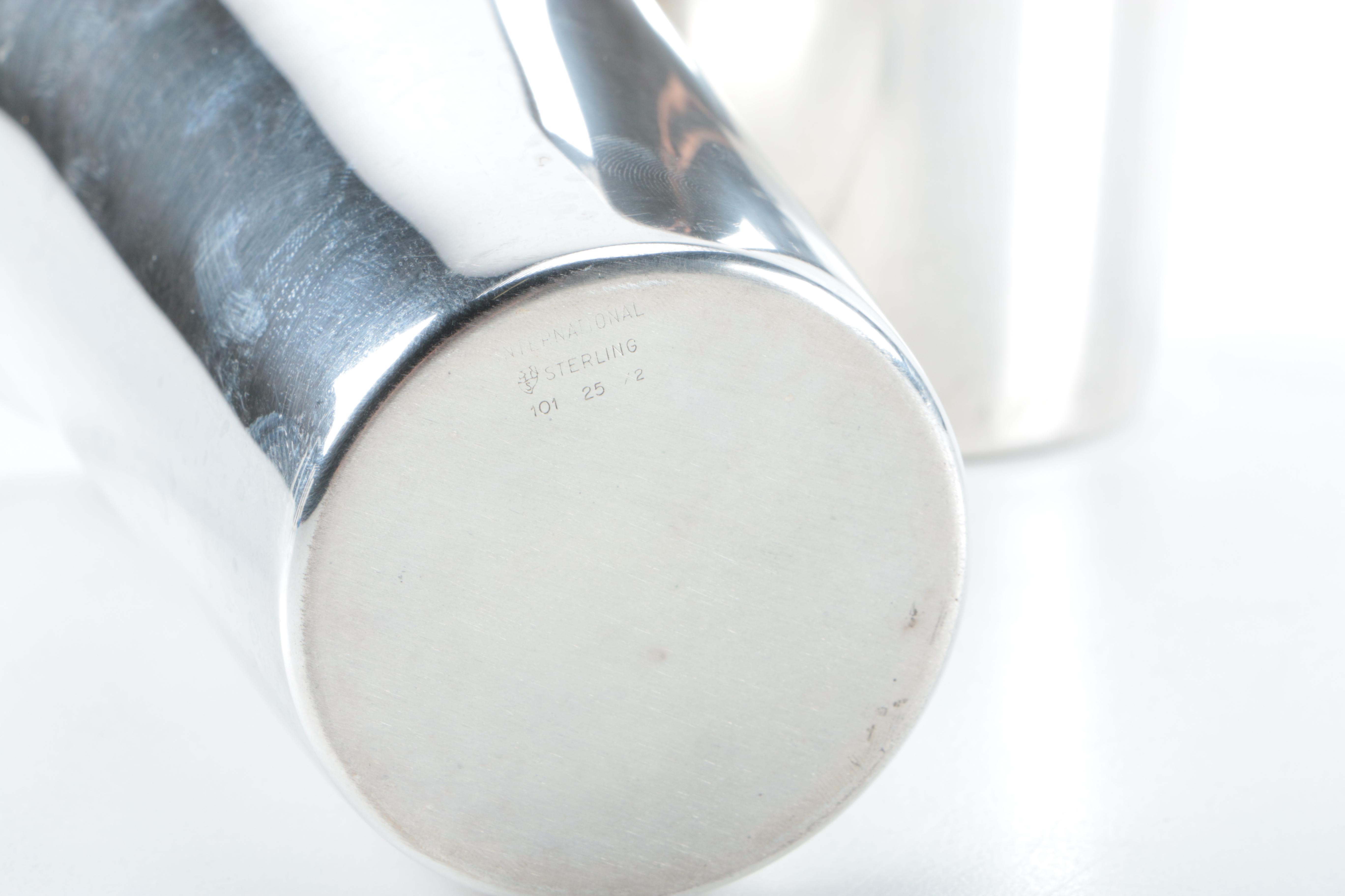 Set of International Silver Co. Sterling Tumblers