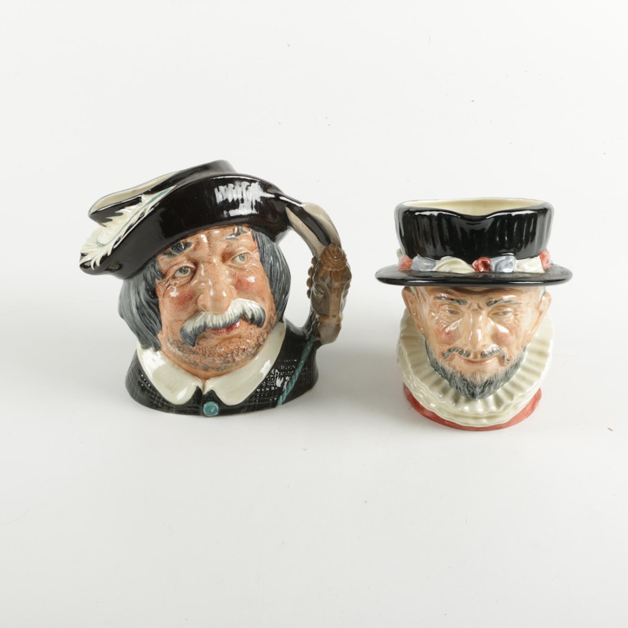 Royal Doulton Toby Jugs "Sancho Panca" and "Beefeater"