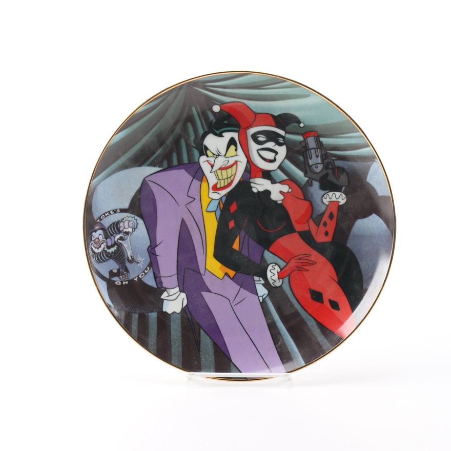 Batman: The Animated Series Joker and Harley Quinn Decorative Plate