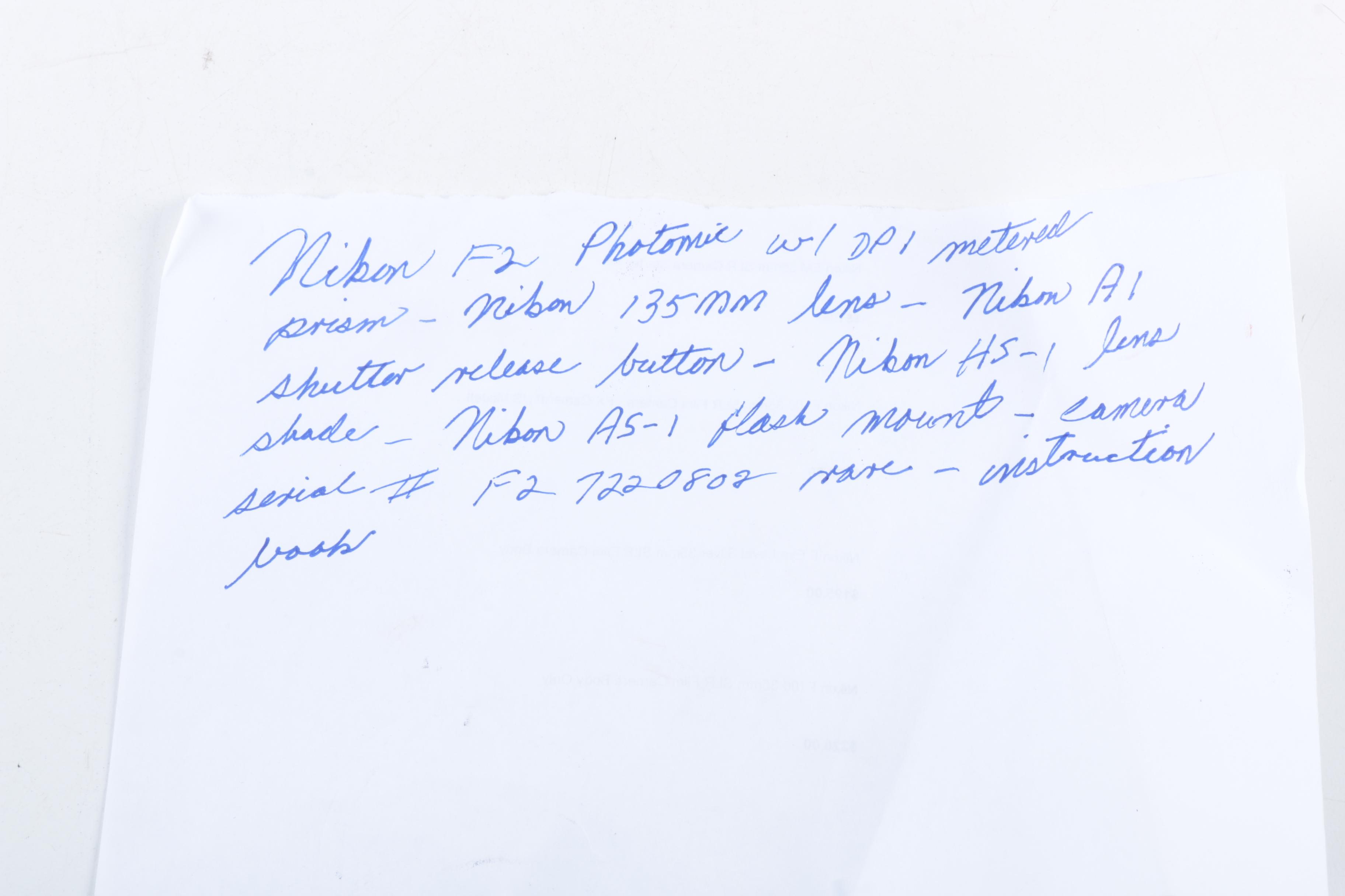 Nikon F2 Photonic Camera