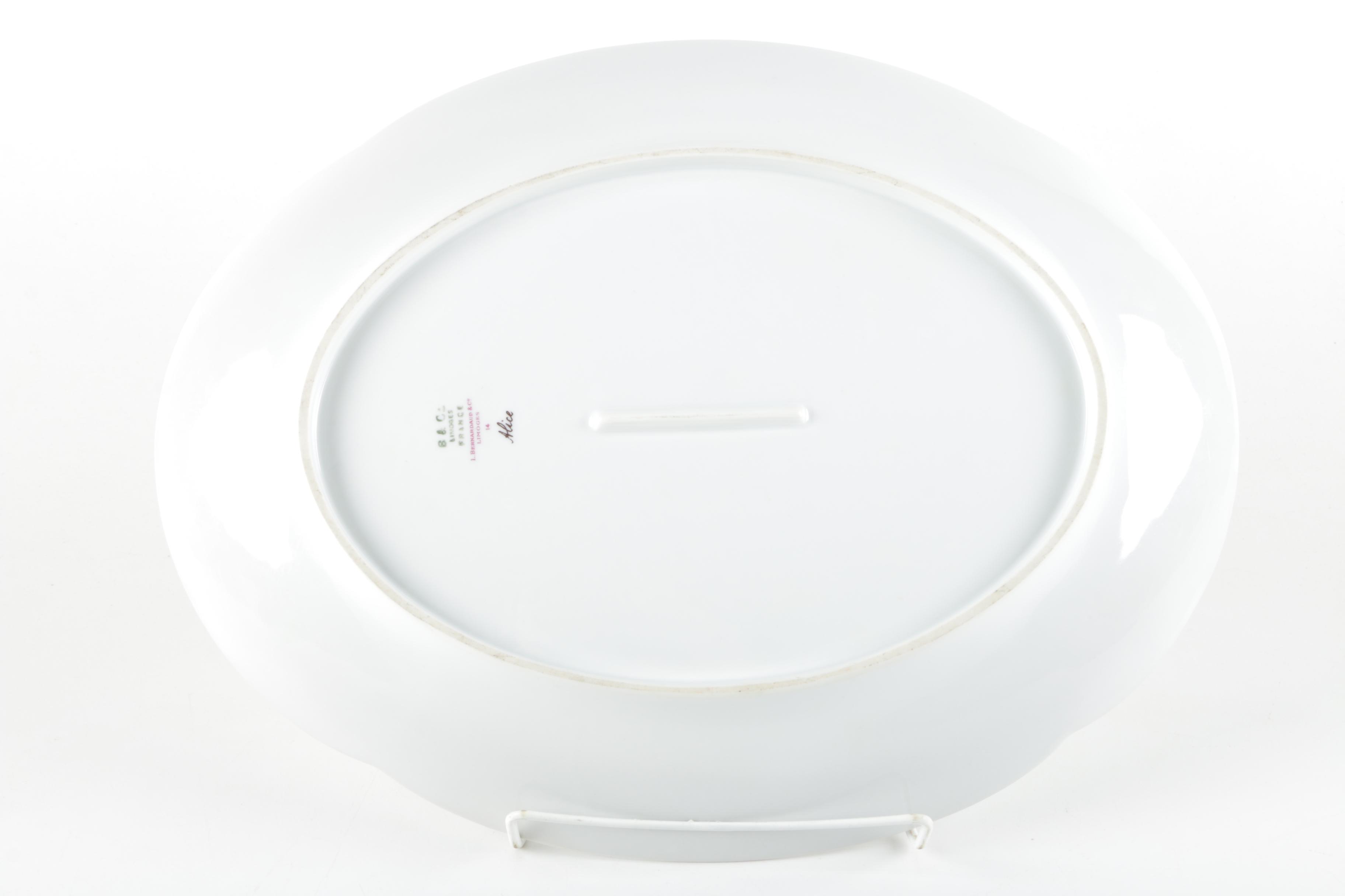 Limoges Porcelain Oval Serving Platter