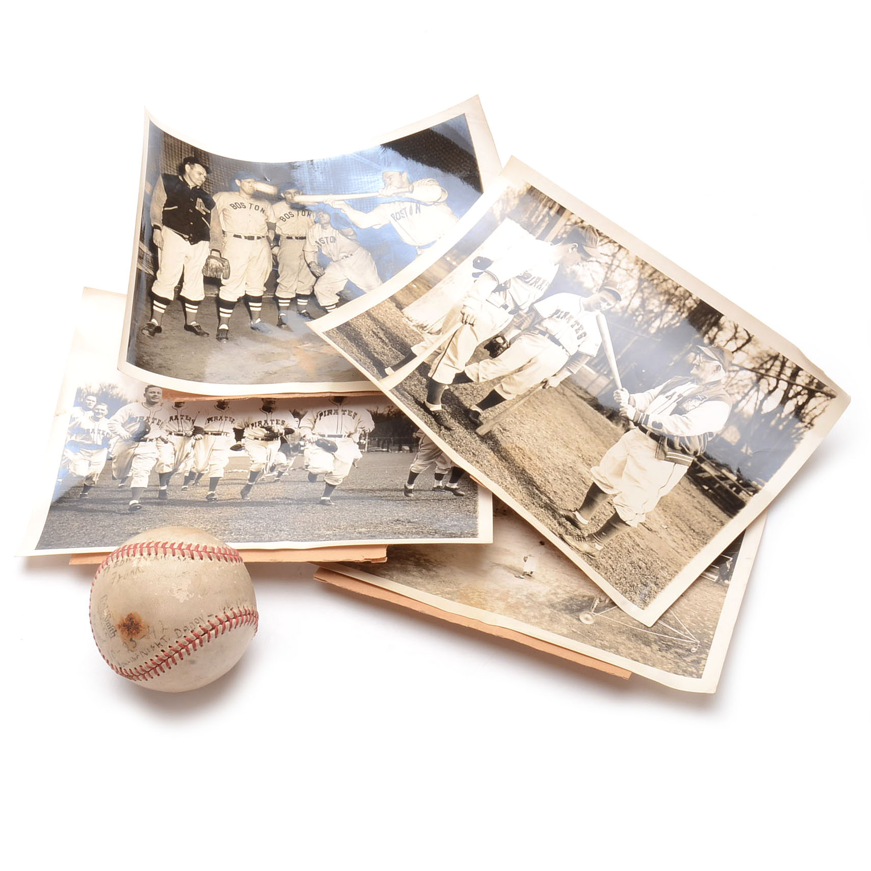 Vintage Goldsmith Baseball with Press Photos