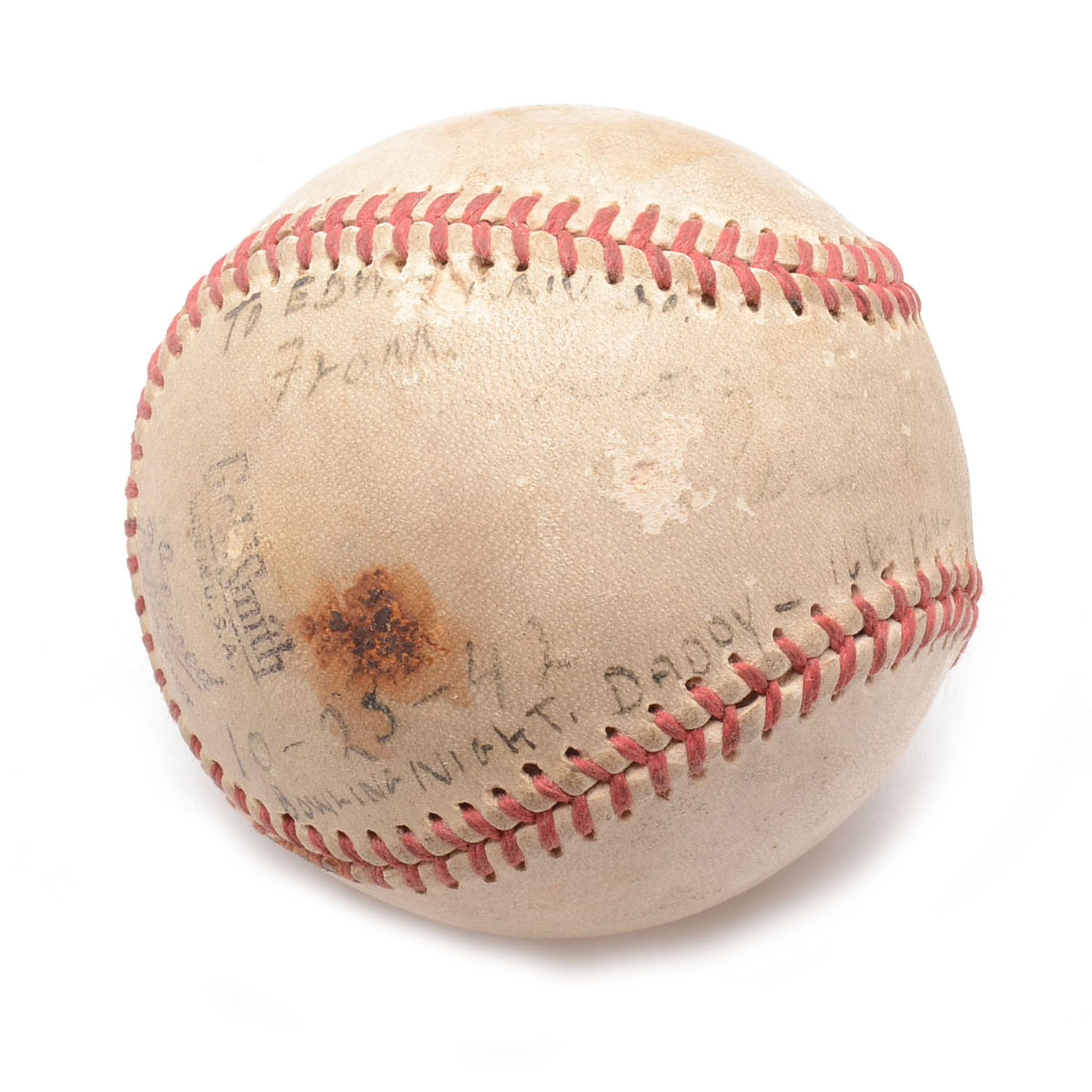 Vintage Goldsmith Baseball with Press Photos