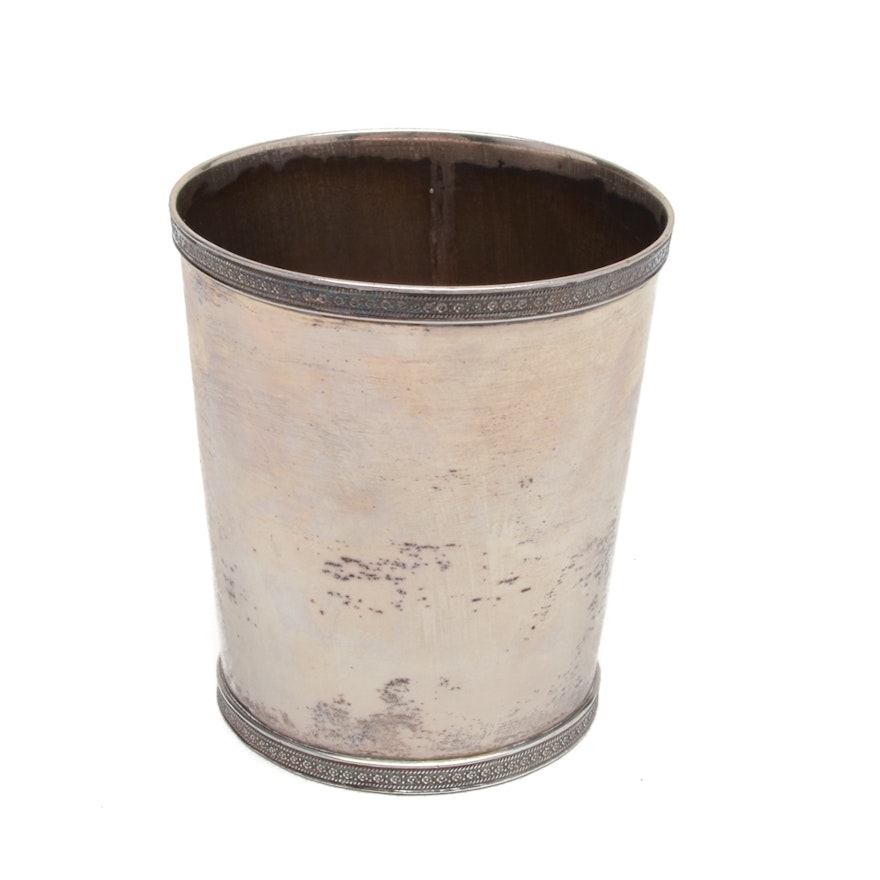 19th Century E. & D. Kinsey Coin Silver Cup