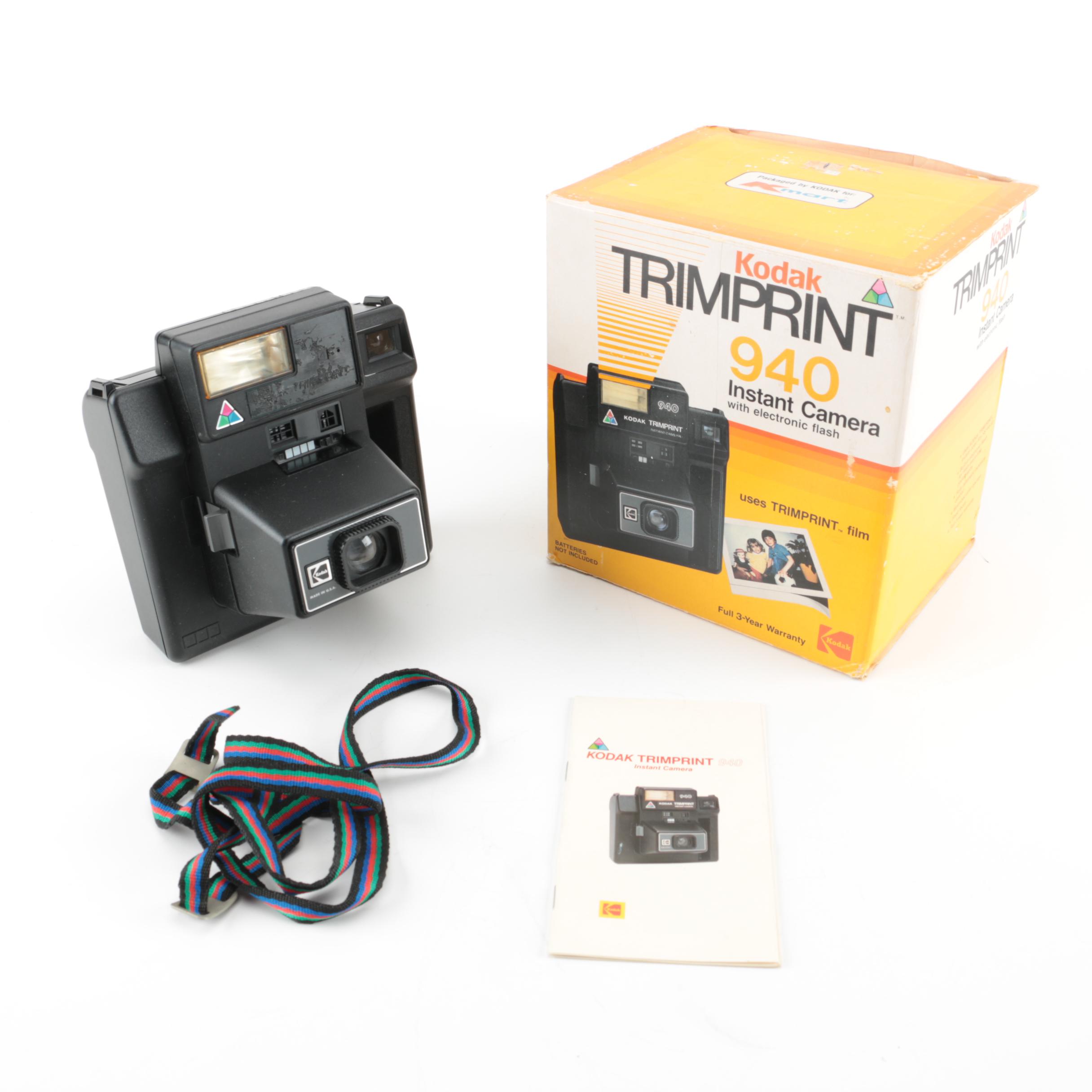 Kodak Trimprint 940 Instant Camera with Box