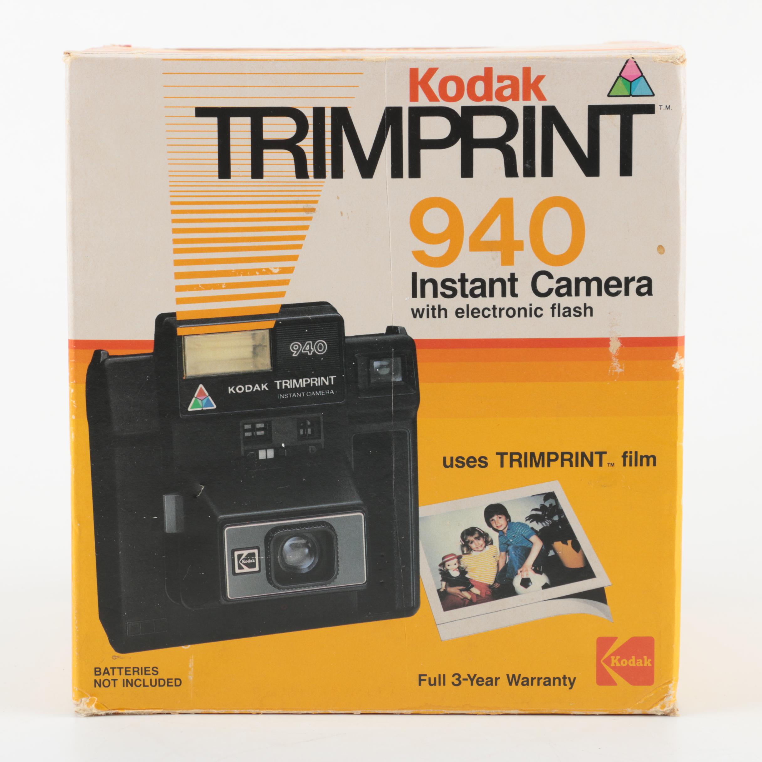 Kodak Trimprint 940 Instant Camera with Box