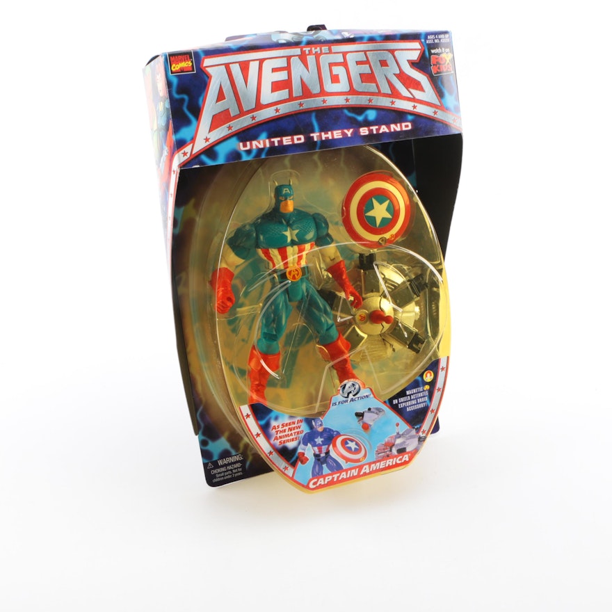 "Avengers United They Stand" Captain America Action Figure Mint