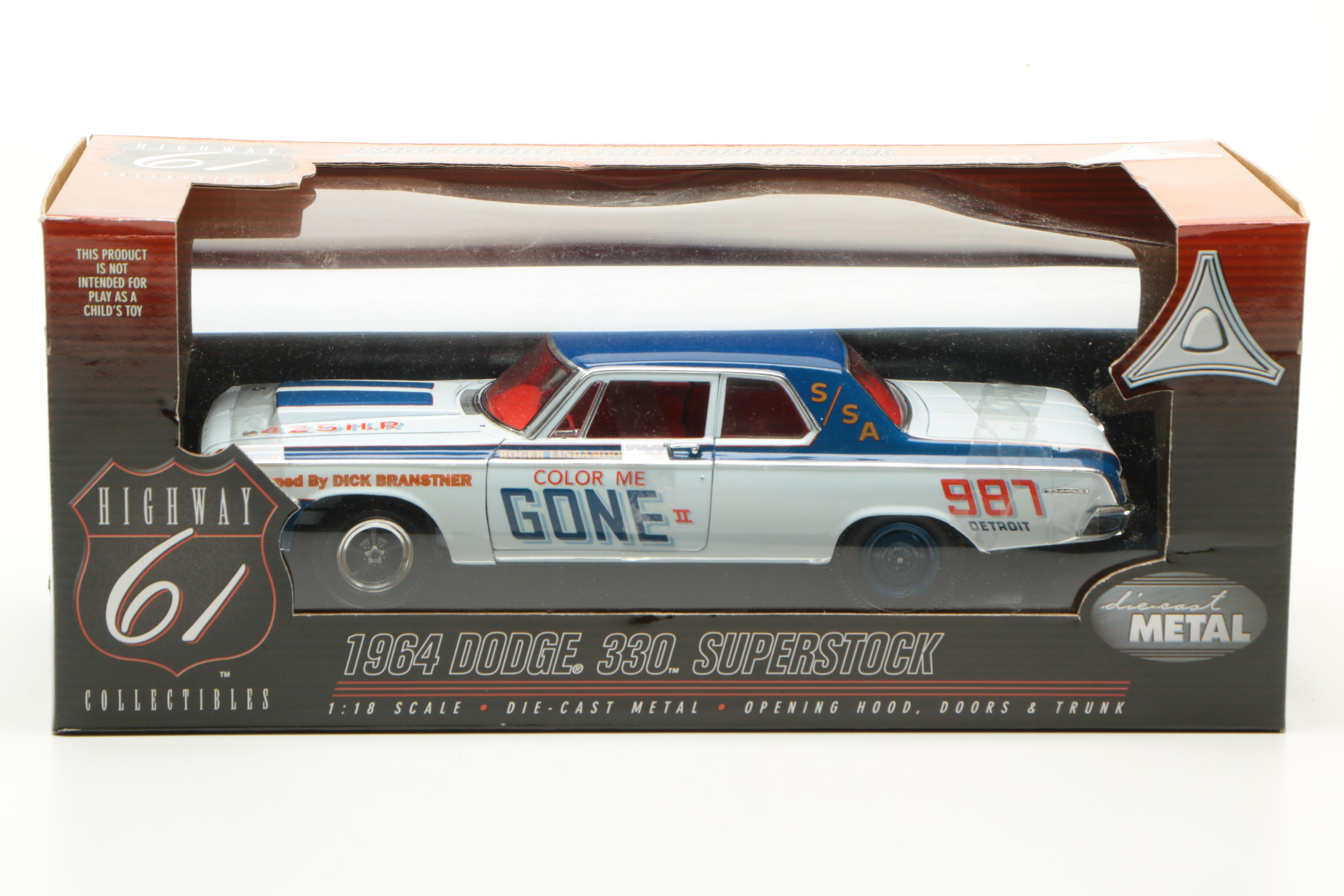 Highway 61 1964 Dodge 330 Superstock Die-Cast Car