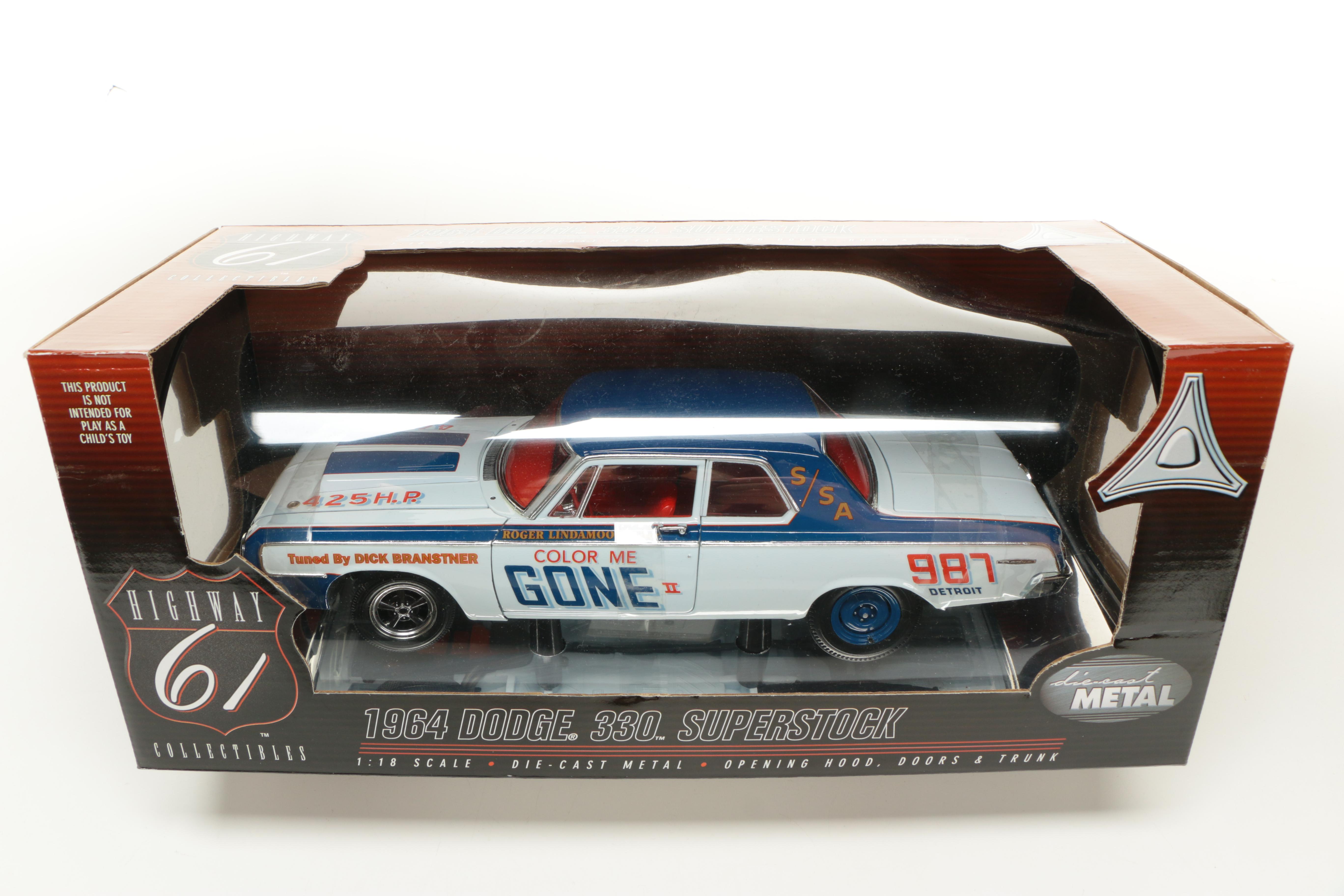 Highway 61 1964 Dodge 330 Superstock Die-Cast Car