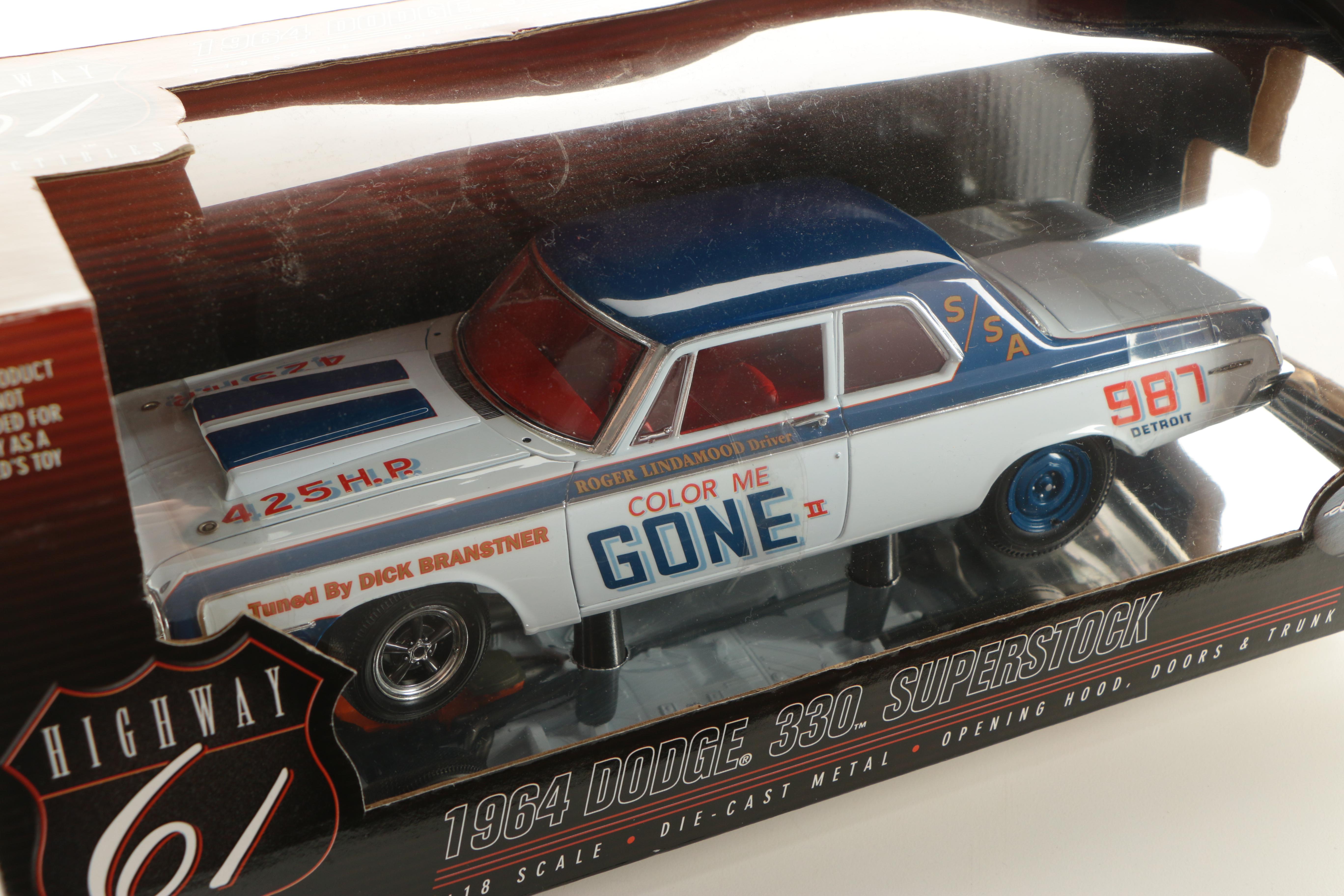 Highway 61 1964 Dodge 330 Superstock Die-Cast Car