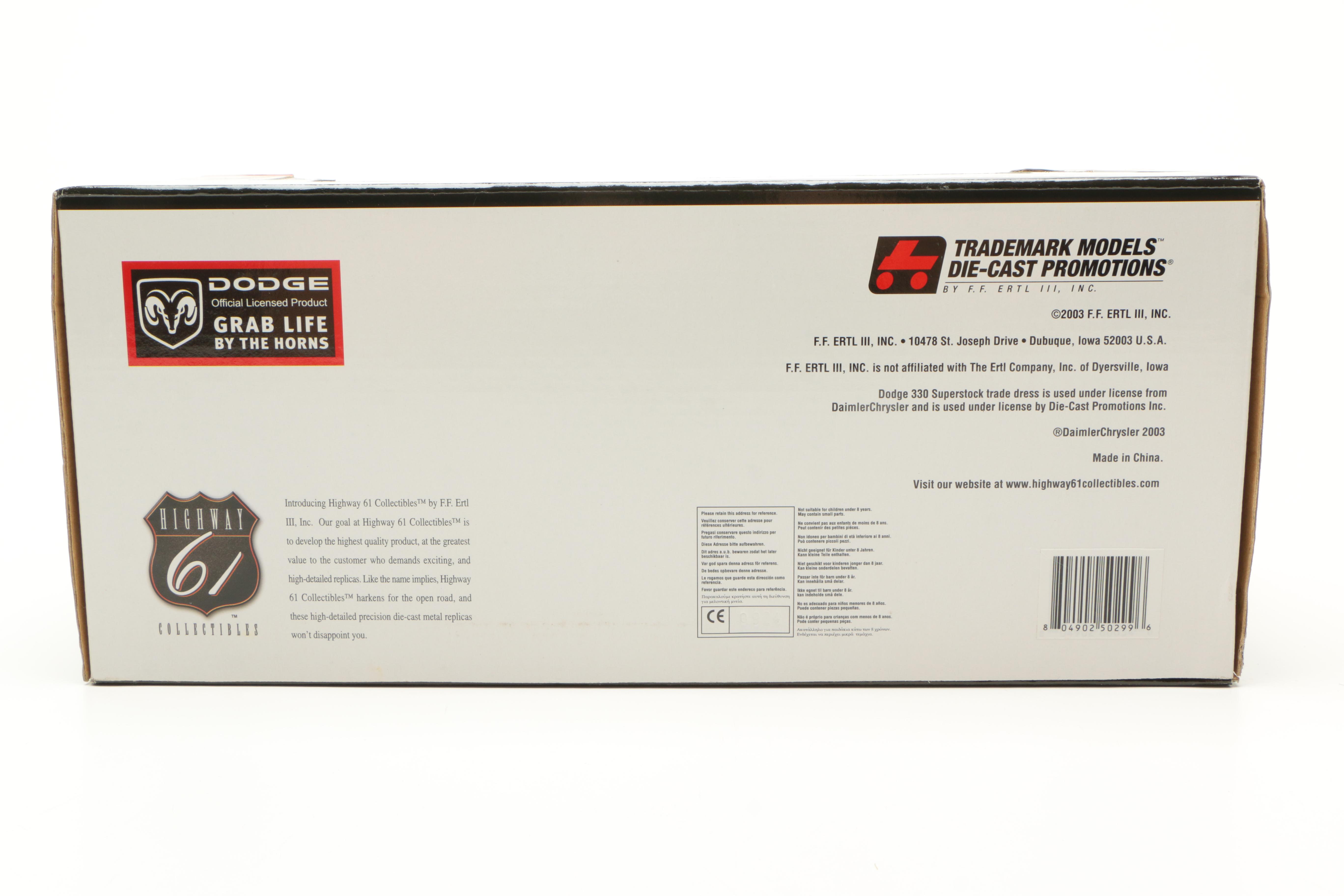 Highway 61 1964 Dodge 330 Superstock Die-Cast Car