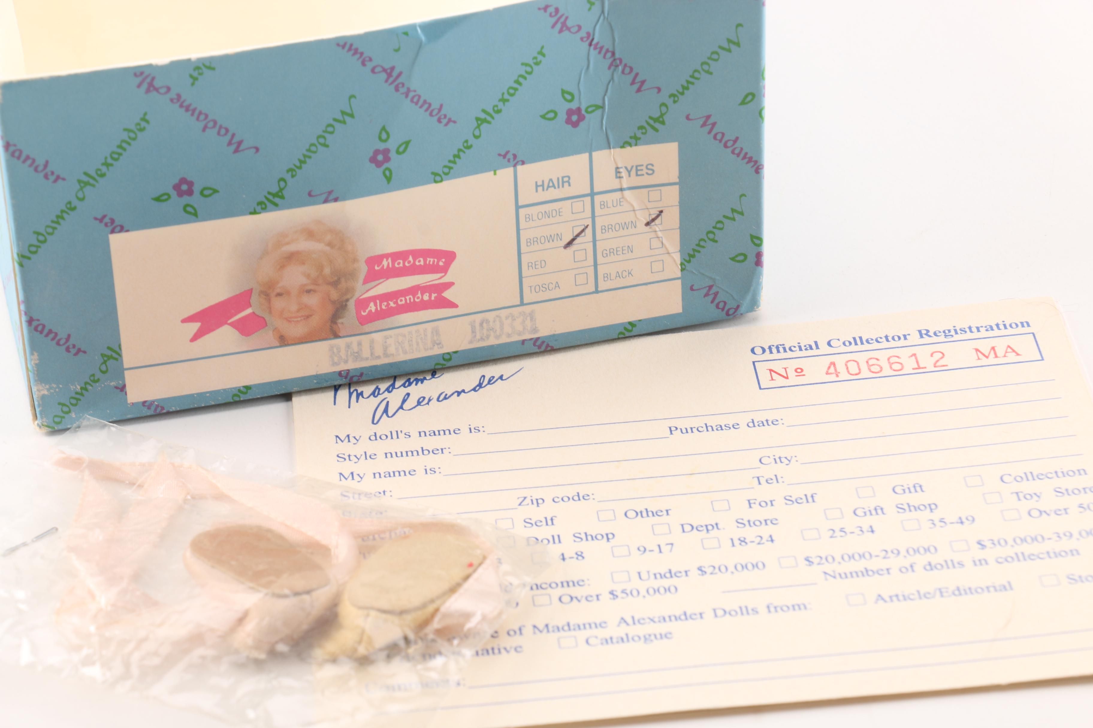 Vintage Madame Alexander "Ballerina" Doll