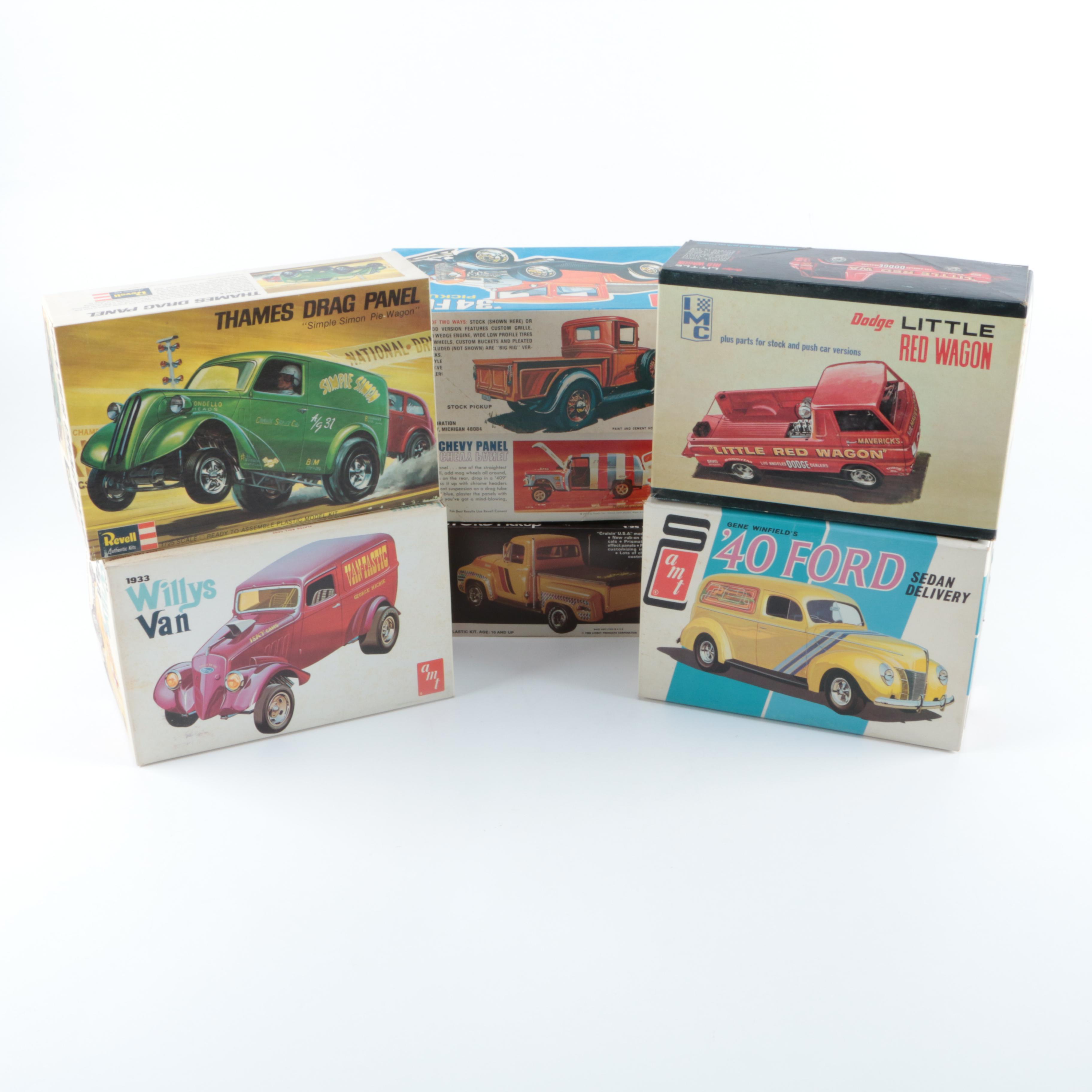 Collection of Vintage Model Car Kits