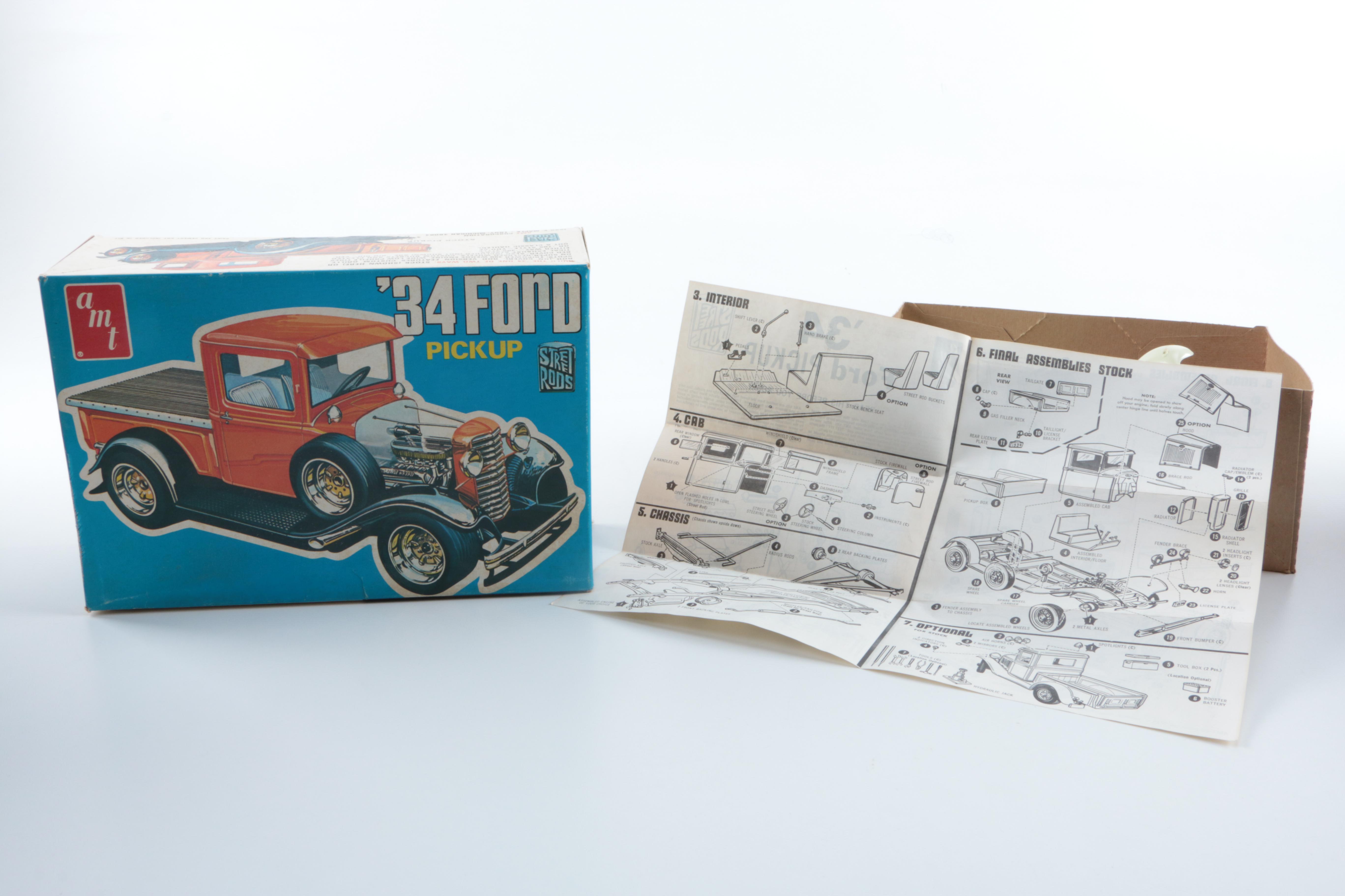 Collection of Vintage Model Car Kits