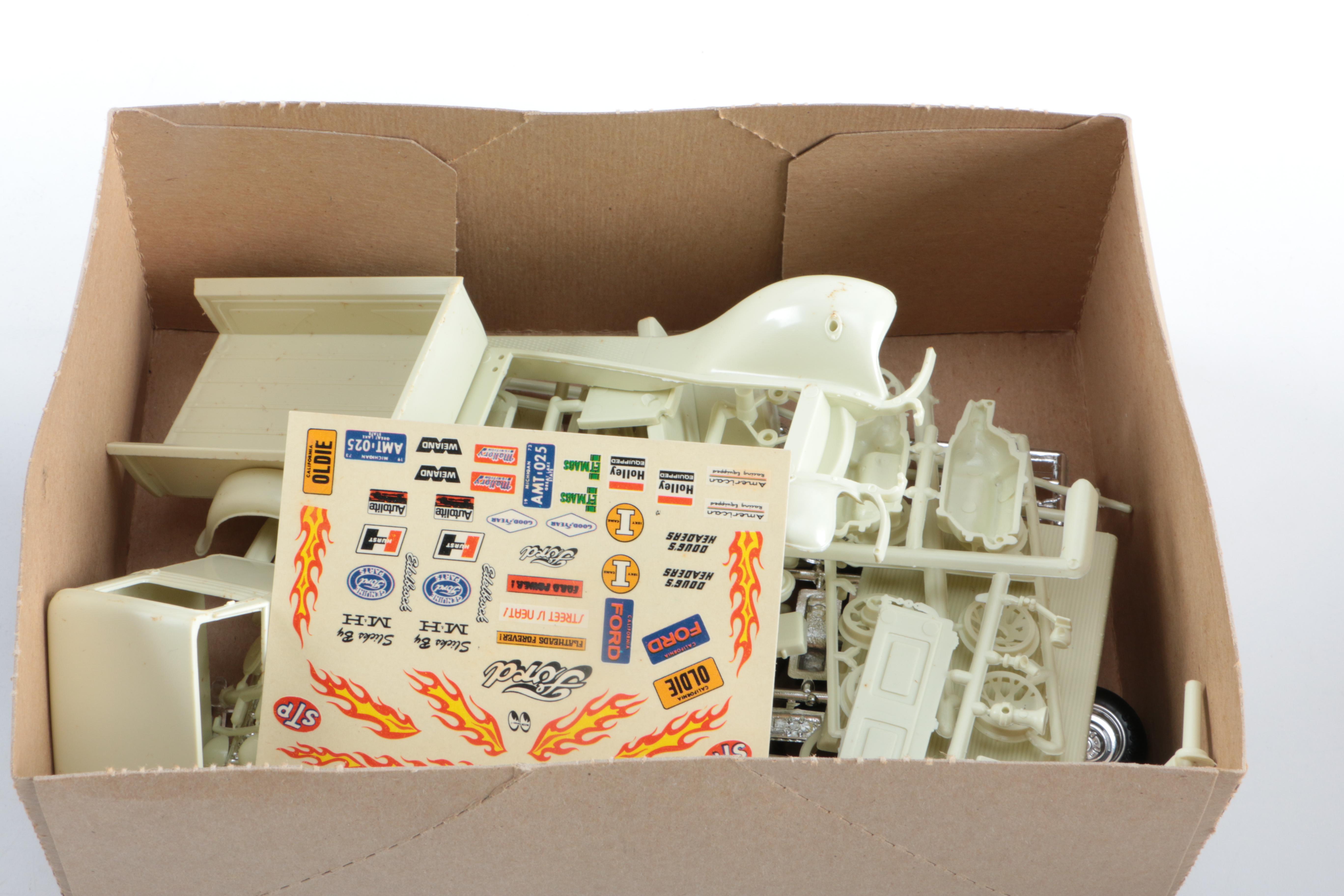 Collection of Vintage Model Car Kits