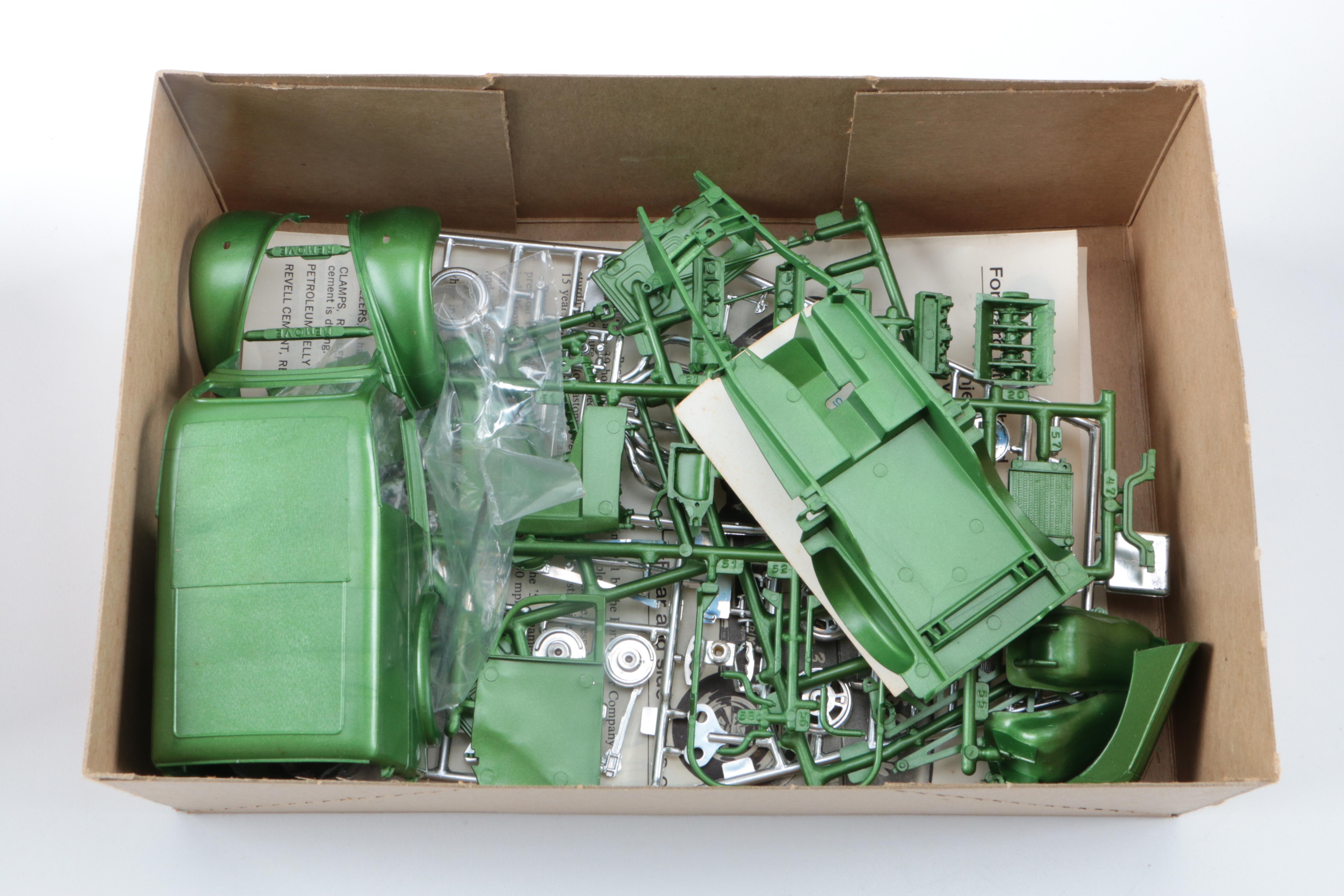 Collection of Vintage Model Car Kits