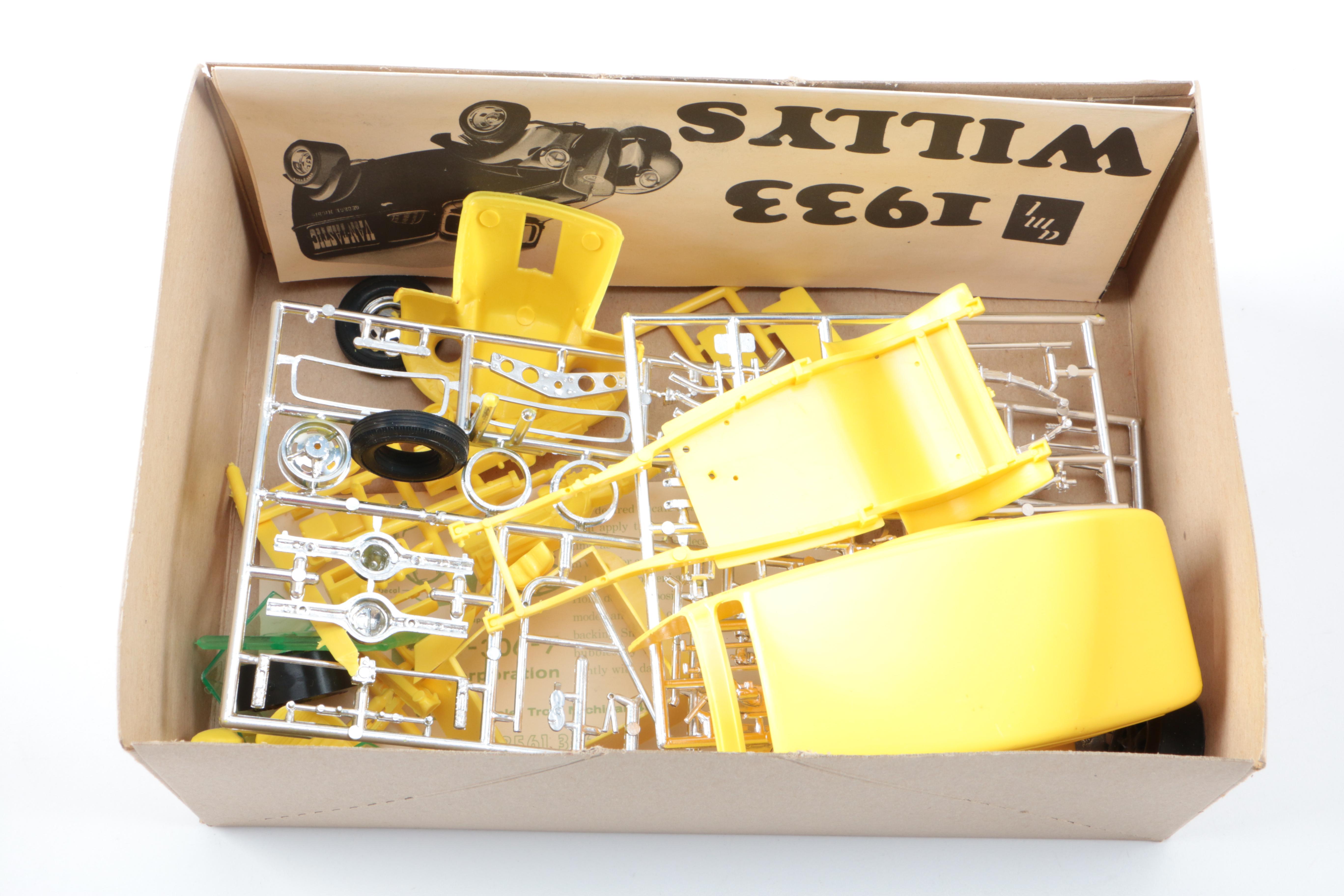 Collection of Vintage Model Car Kits