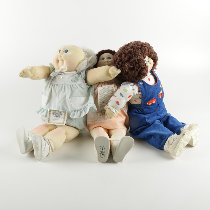 Collection of Cabbage Patch and The Little People Dolls