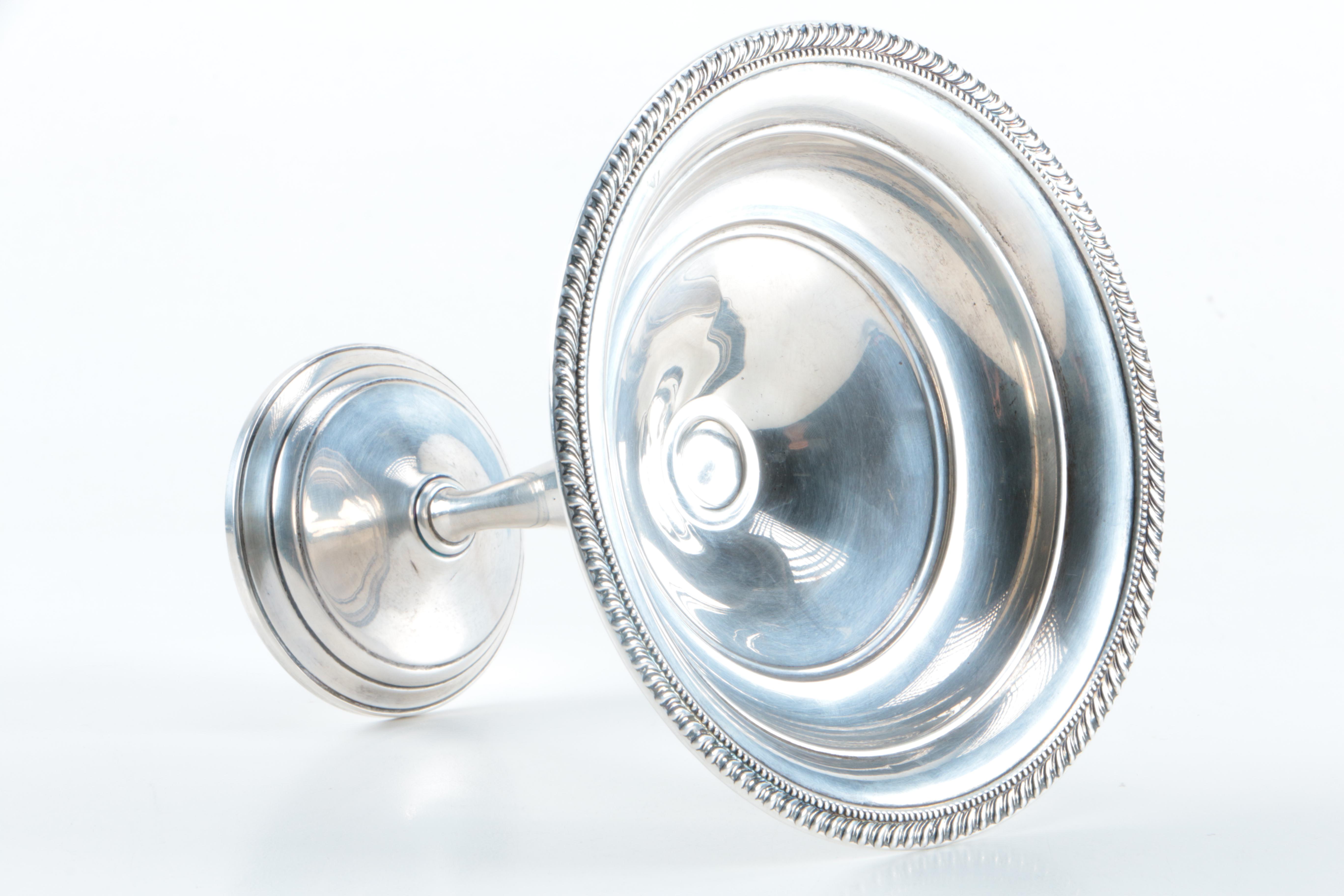 Vintage Frank M. Whiting Co. Weighted Sterling Silver Compote