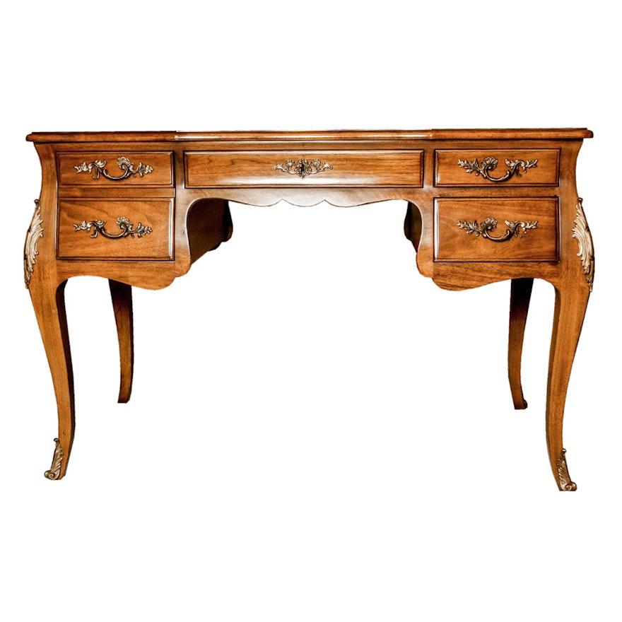 Karges Louis XV Style Leather Top Writing Desk