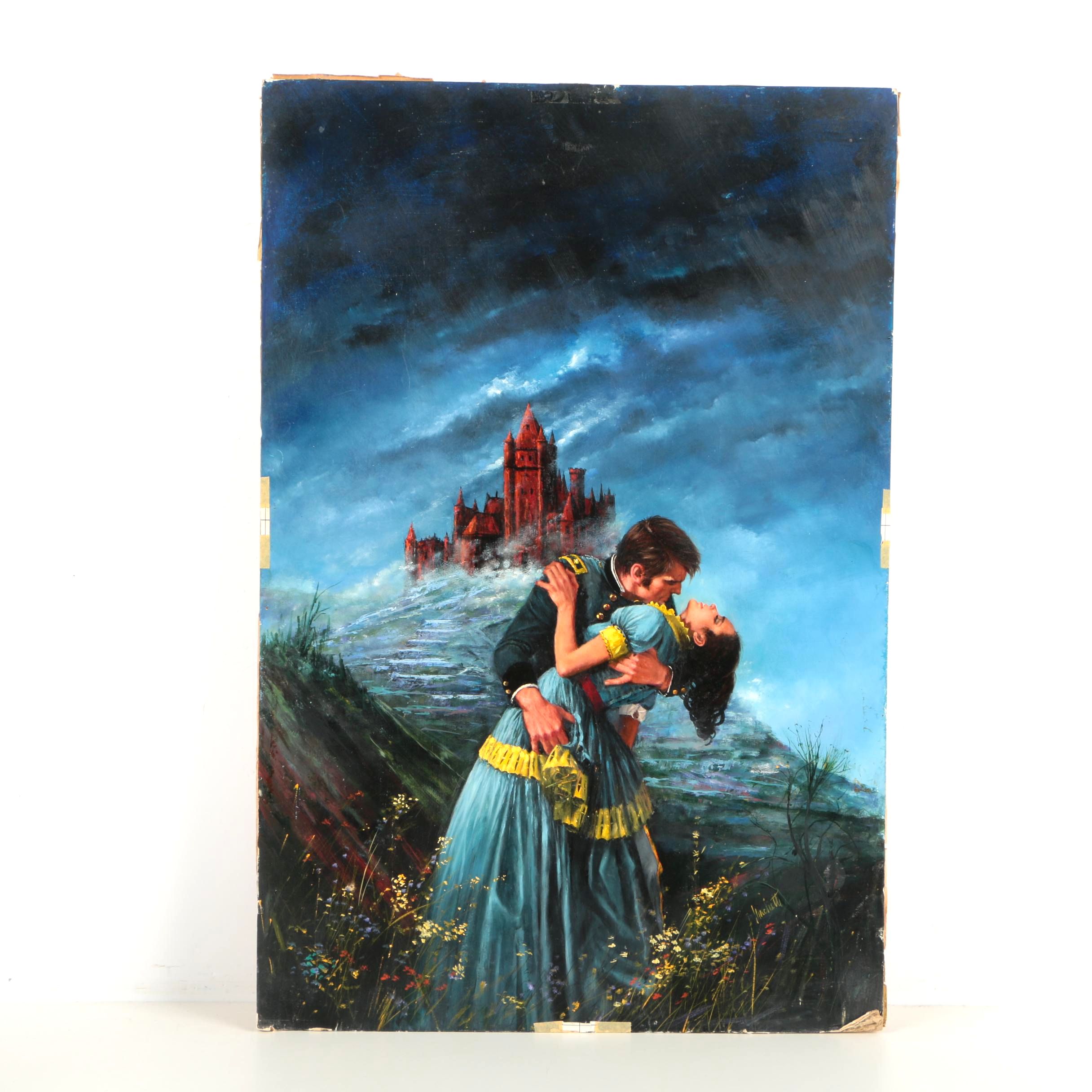 Lou Marchetti Painted Cover Illustration for "The Red Castle Women"