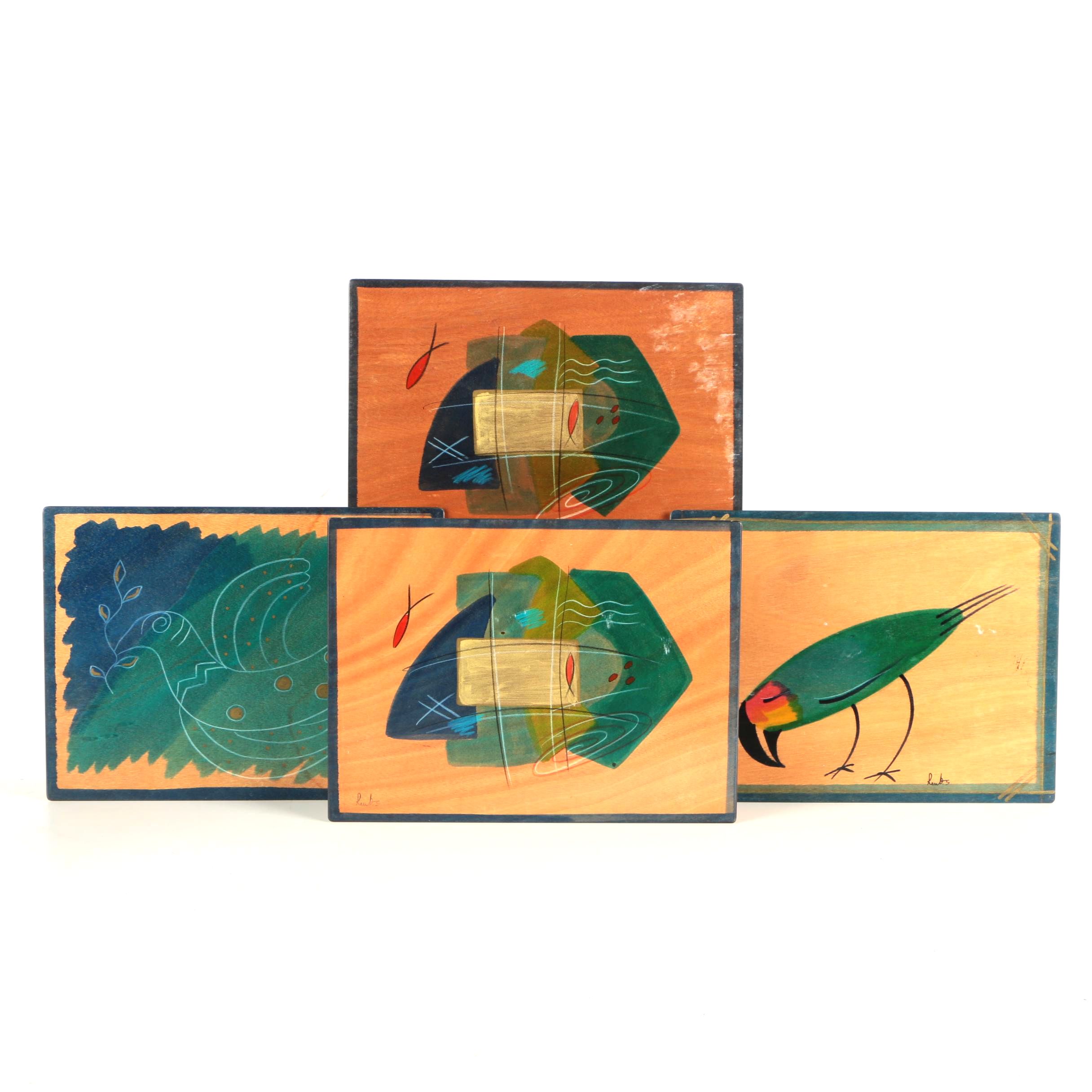 Kakadu Ink Paintings of Birds and Water