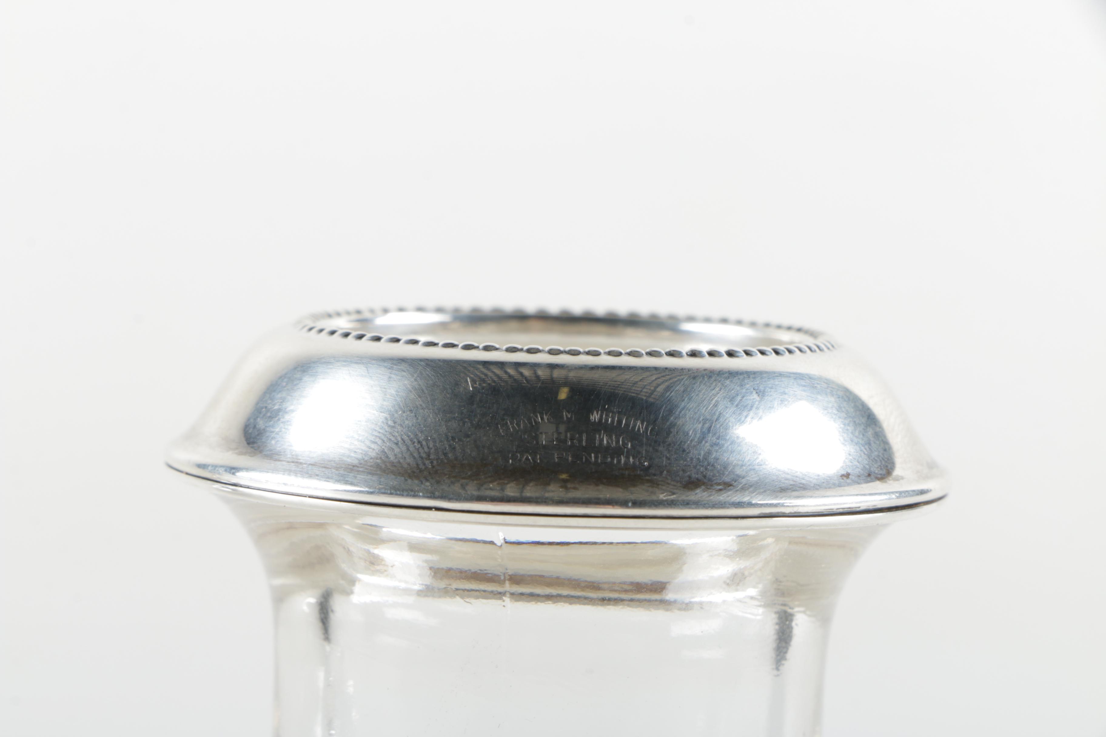 Frank M. Whiting Sterling Silver Cigarette Holder and Lighter