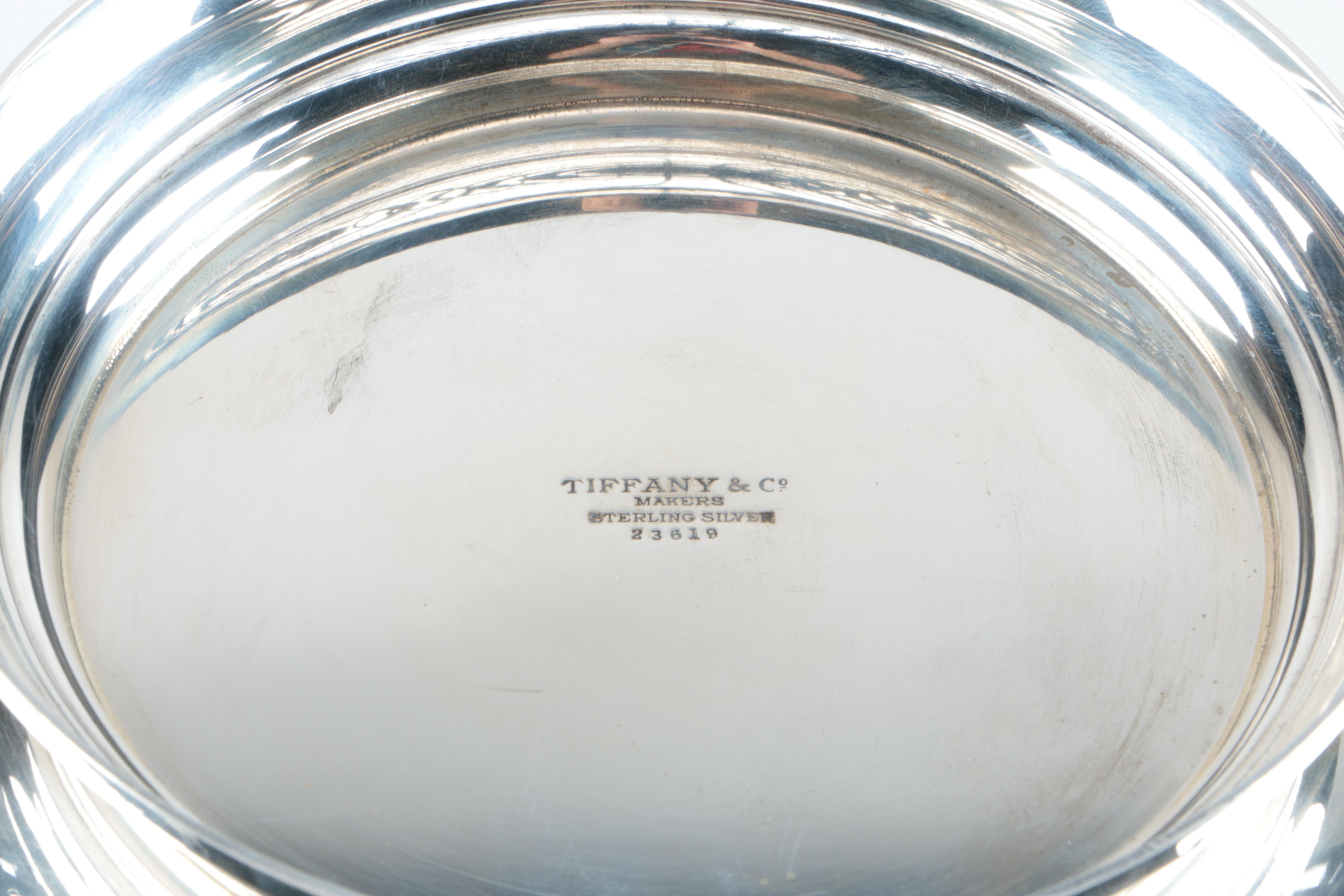 Engraved Tiffany & Co. Sterling Silver Punch Bowl