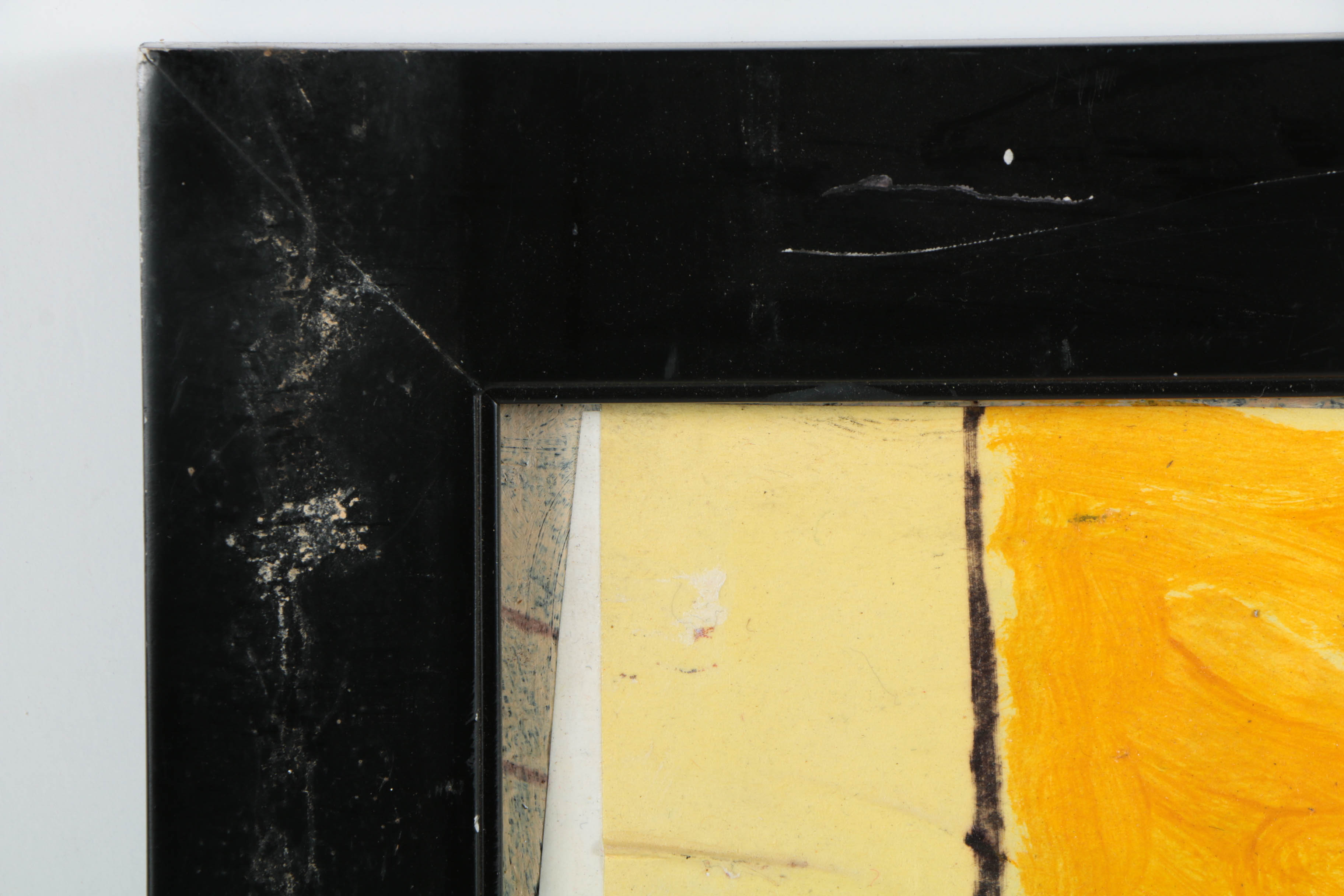 Ronald Ahlström Mixed Media Collage on Board "Untitled"