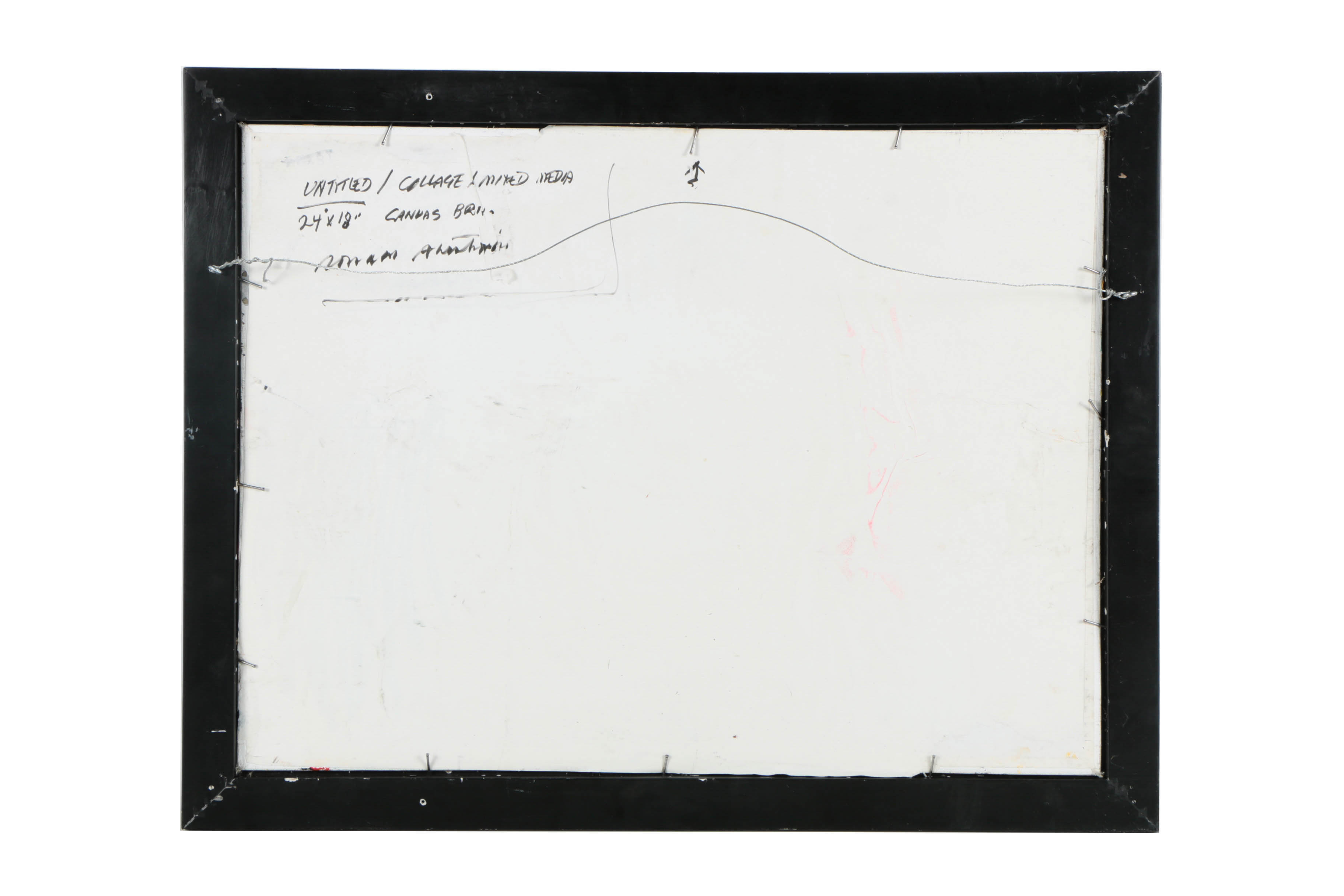 Ronald Ahlström Mixed Media Collage on Board "Untitled"