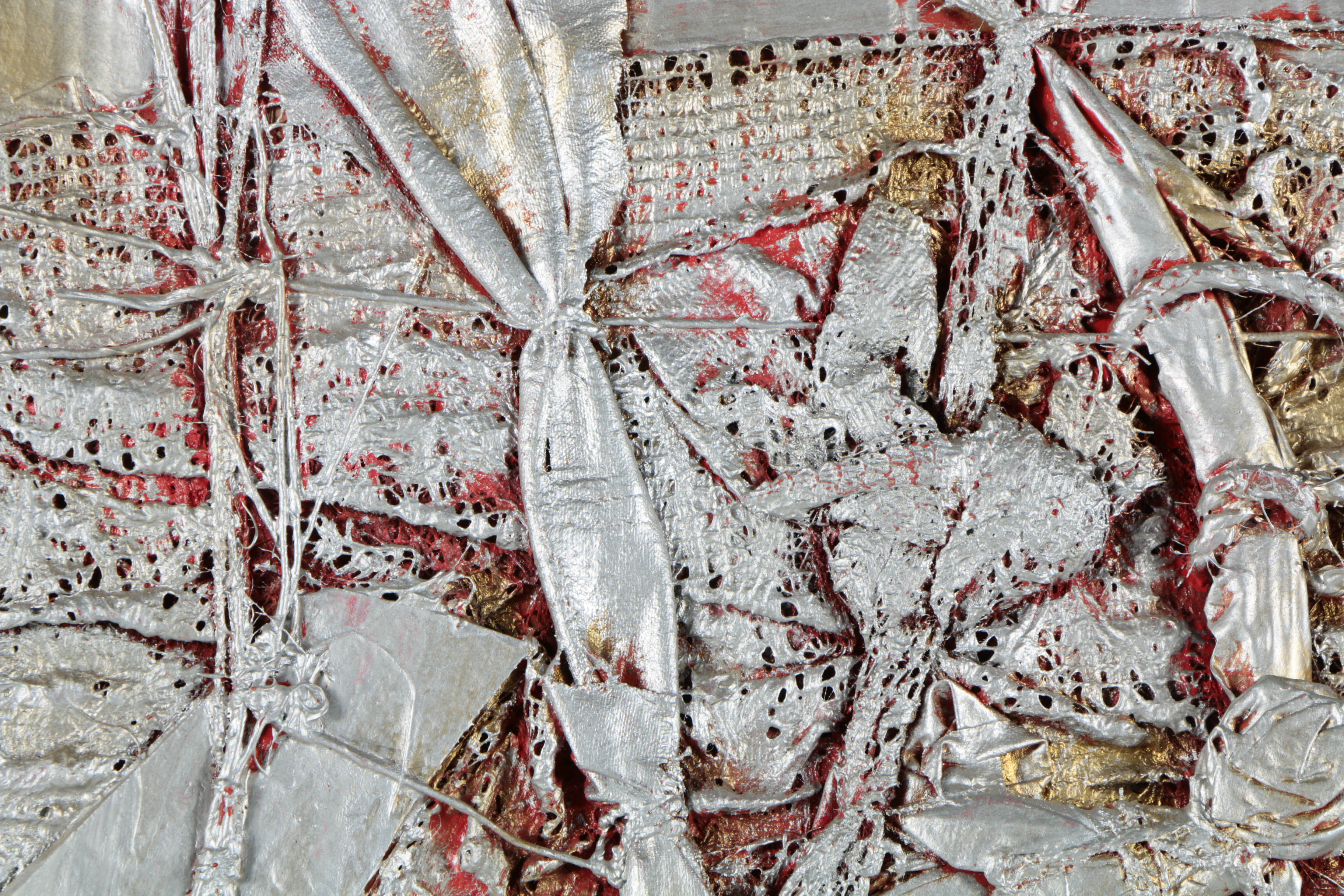 Ronald Ahlström Abstract Mixed Media Collage on Canvas Board