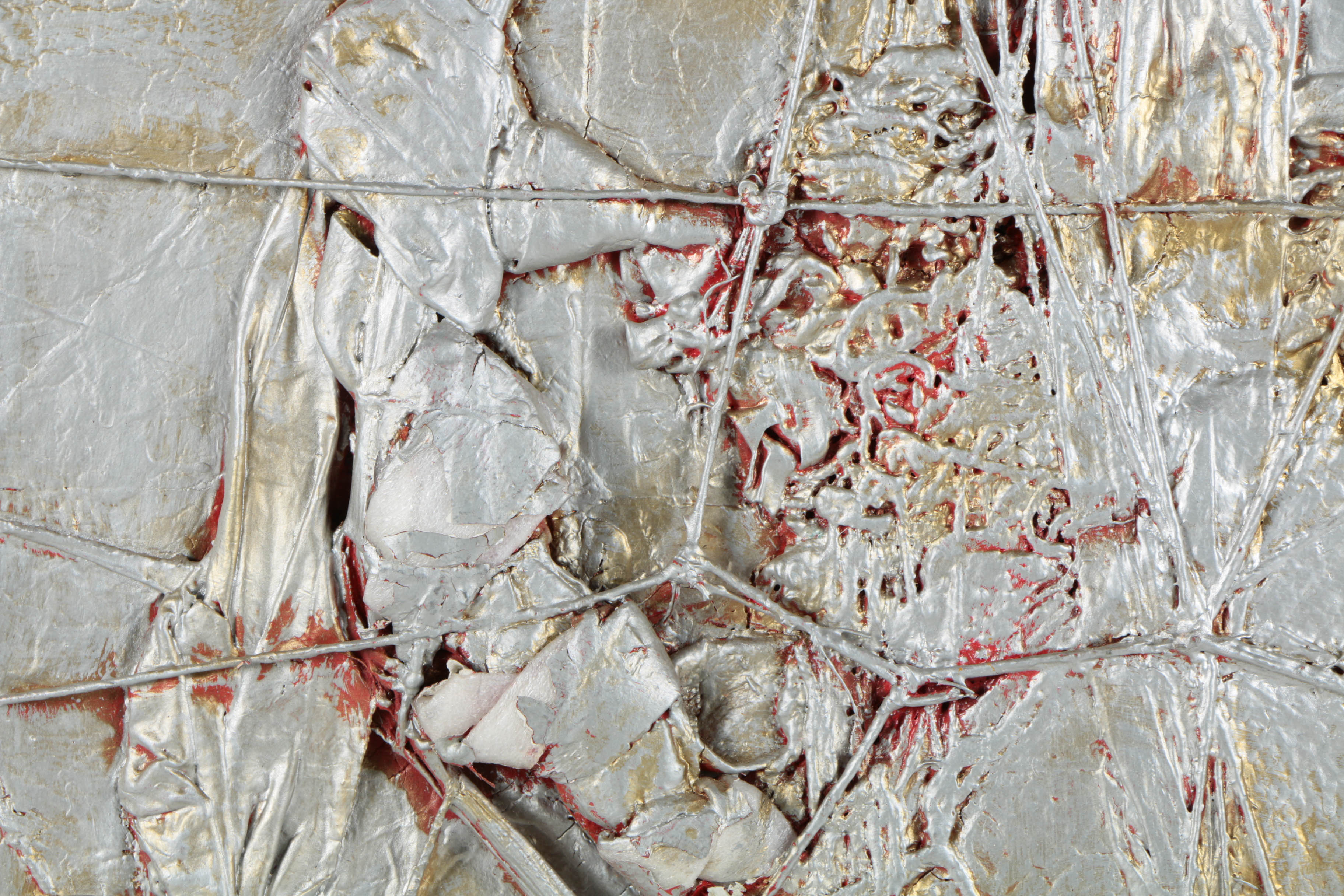 Ronald Ahlström Abstract Mixed Media Collage on Canvas Board