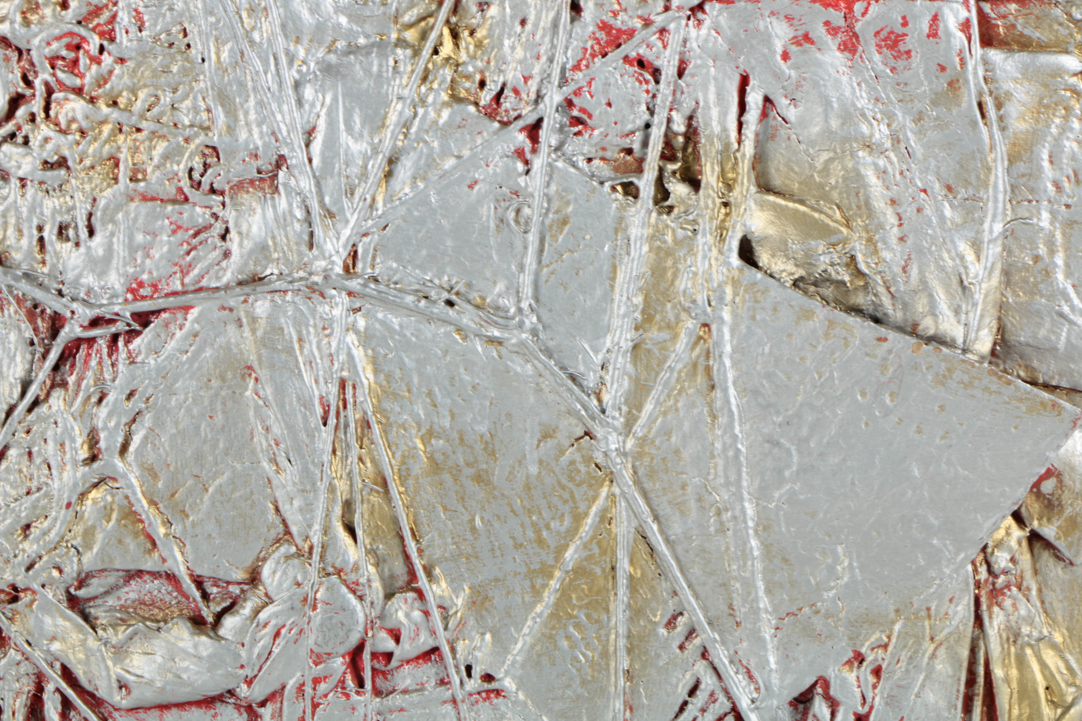 Ronald Ahlström Abstract Mixed Media Collage on Canvas Board