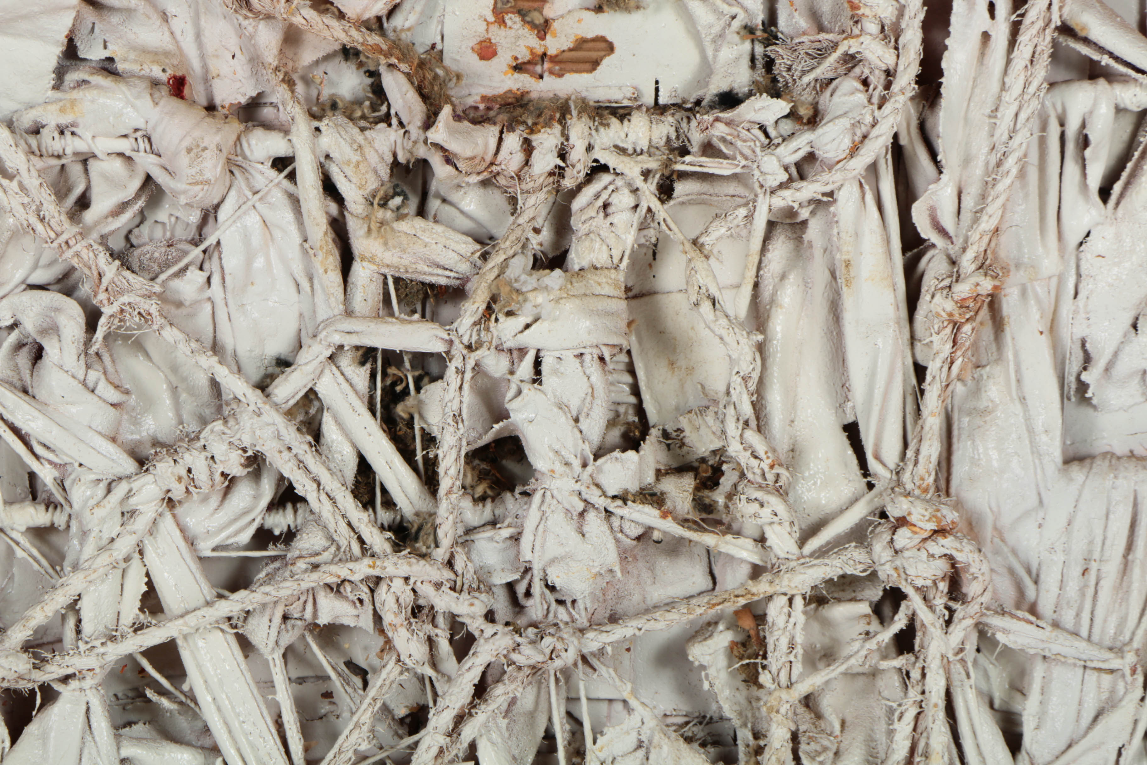 Ronald Ahlström Mix Media Collage on Canvas with Various Materials