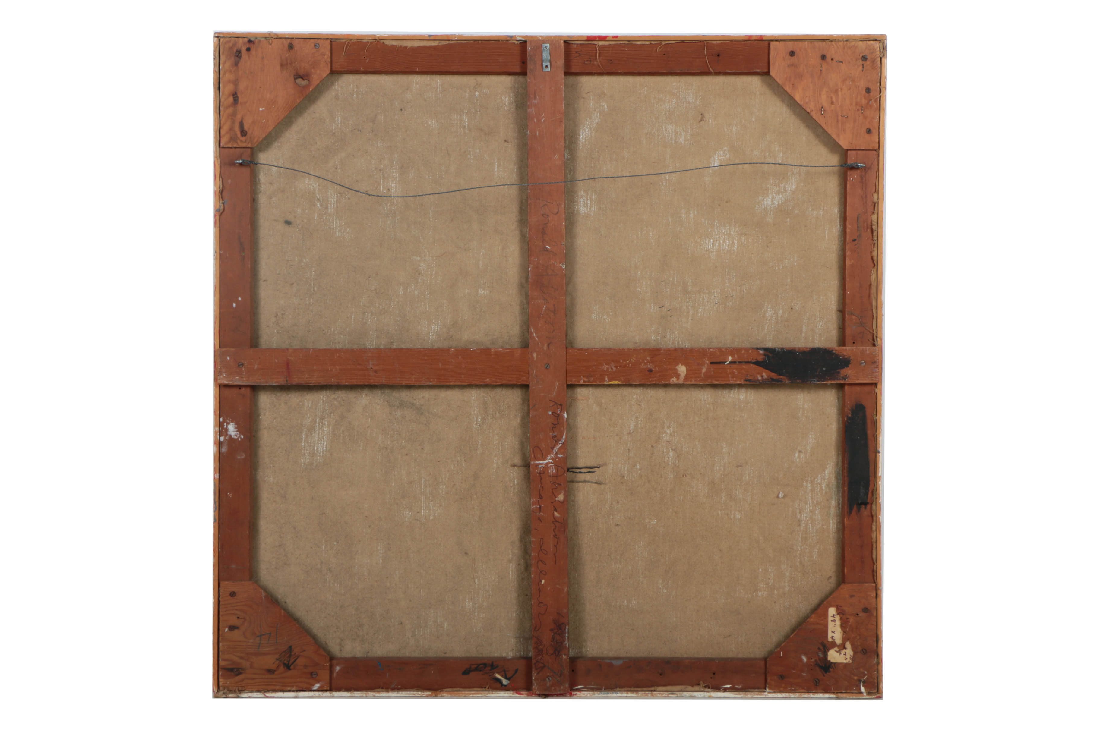 Ronald Ahlström Mix Media Collage on Canvas with Various Materials