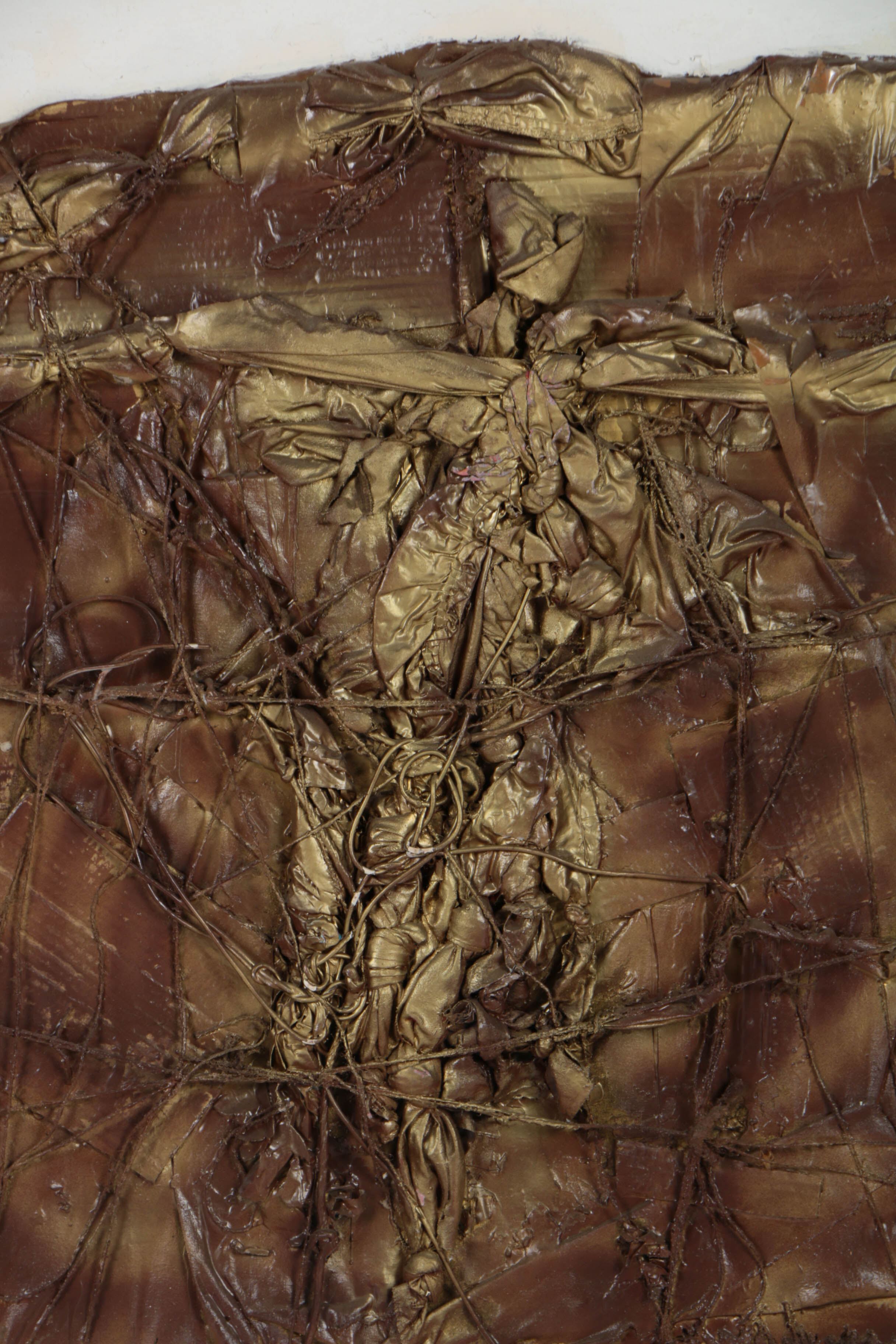 Ronald Ahlström Abstract Mixed Media Collage on Canvas