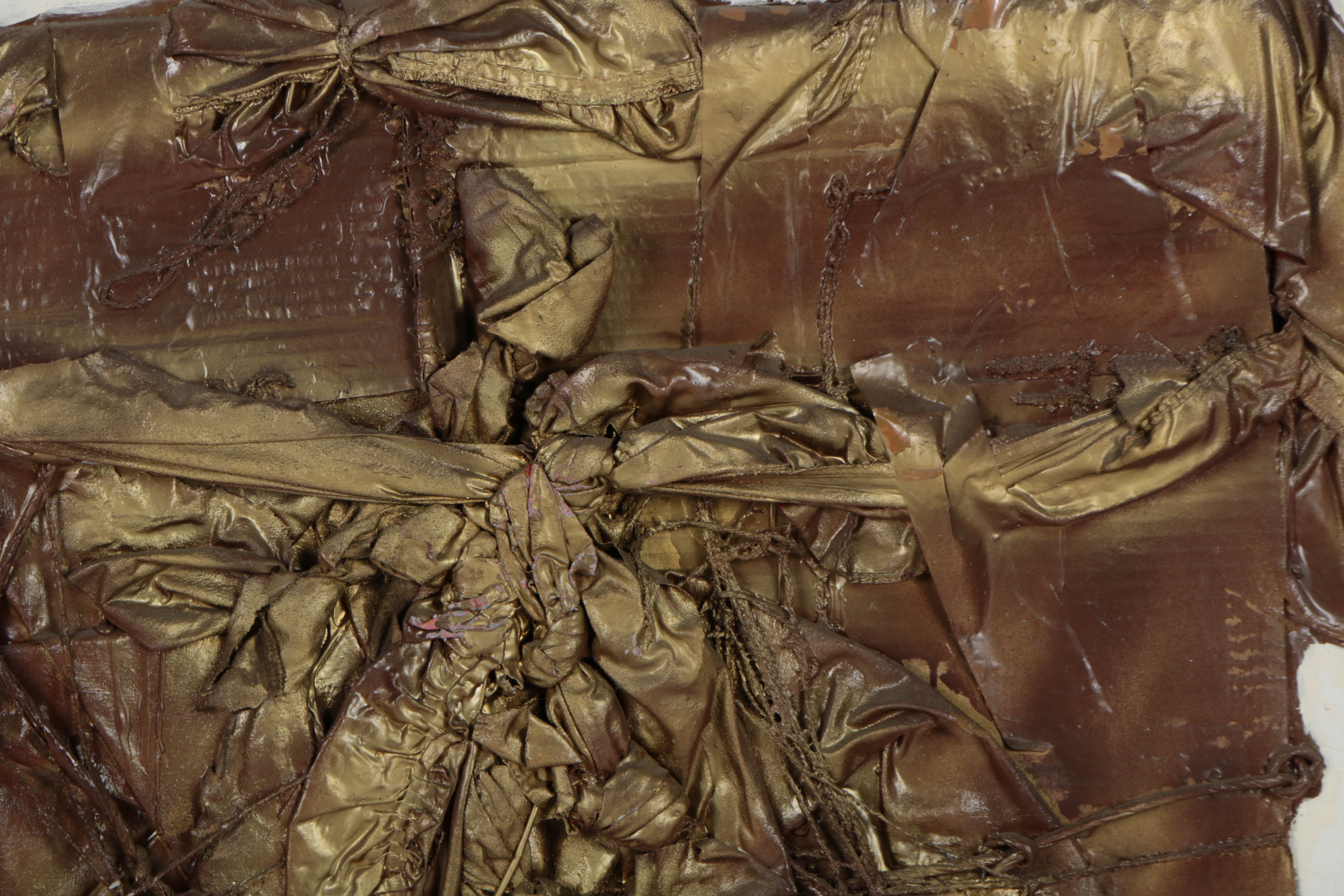 Ronald Ahlström Abstract Mixed Media Collage on Canvas