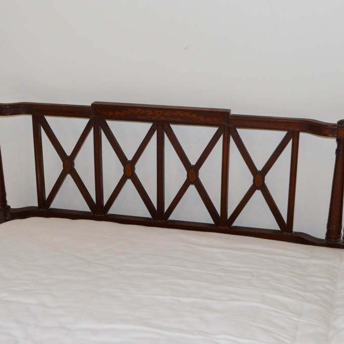 Chippendale Style Mahogany Twin Bed Frames