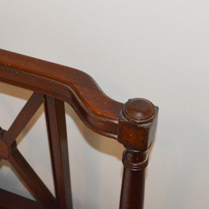 Chippendale Style Mahogany Twin Bed Frames