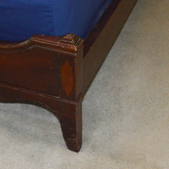 Chippendale Style Mahogany Twin Bed Frames