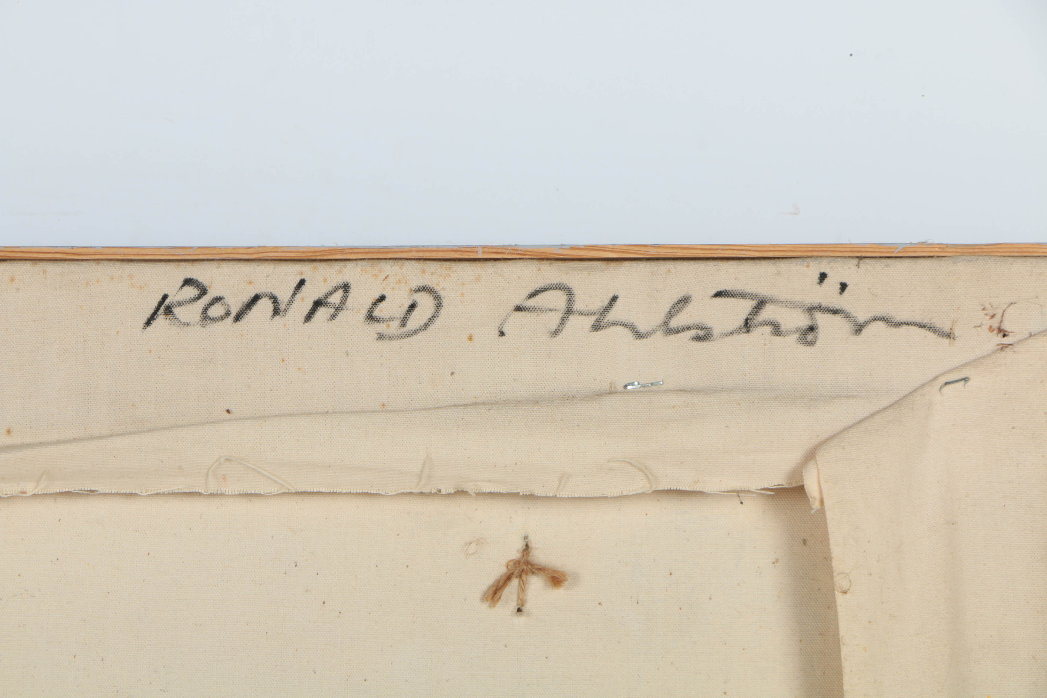 Ronald Ahlström Mix Media on Canvas Abstract Collage